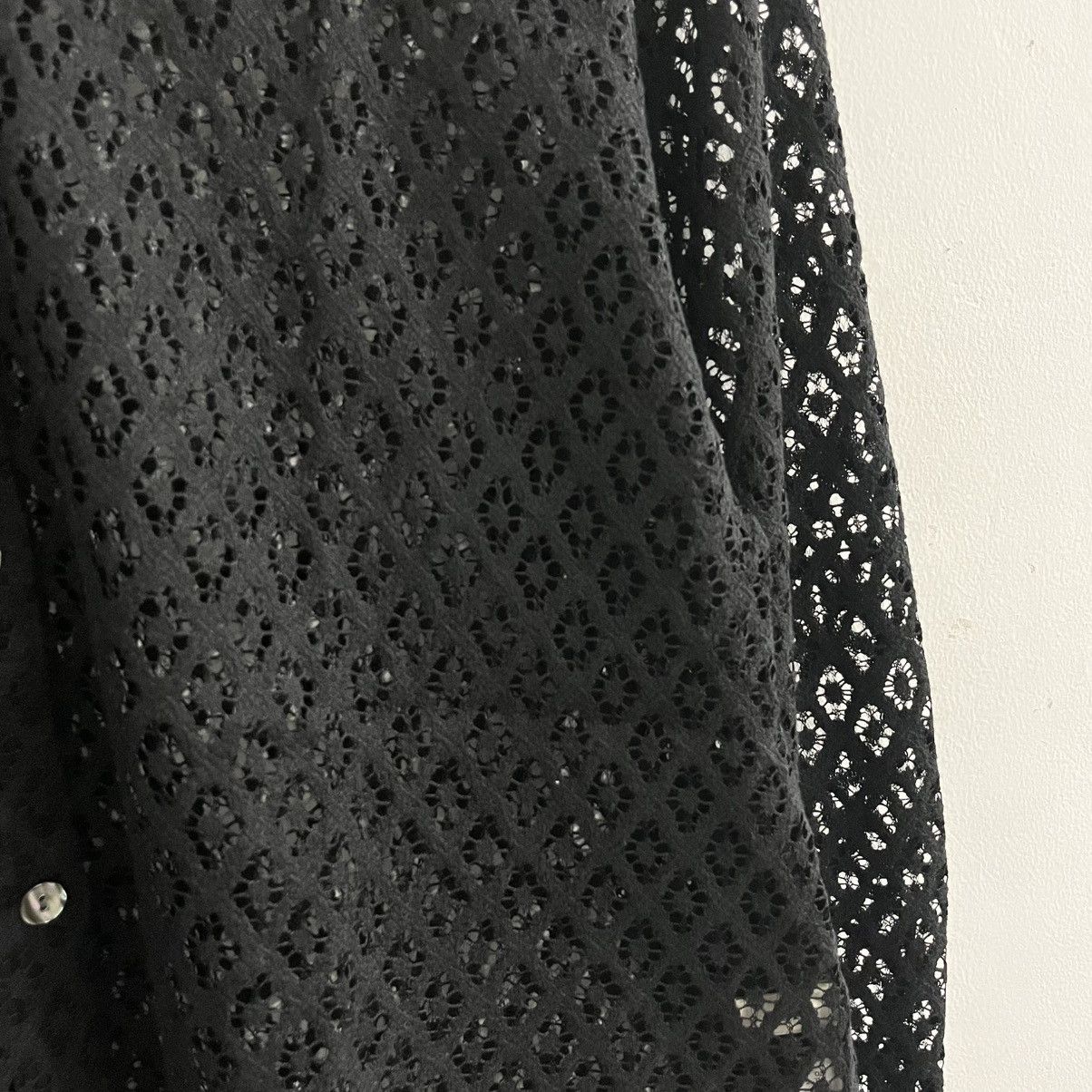 Japanese Brand Rope Mesh Crochet Button Up Size US M / EU 48-50 / 2 - 4 Thumbnail