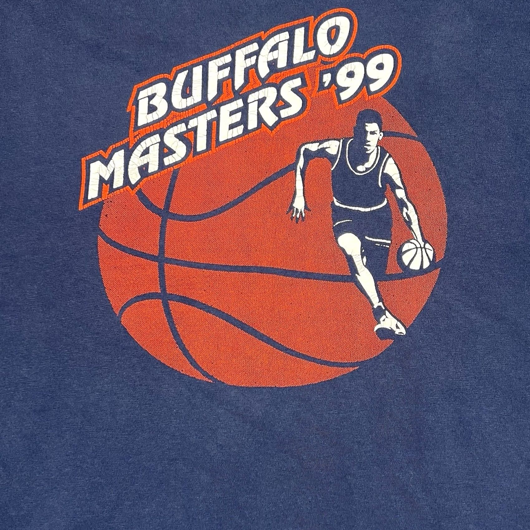 Vintage VINTAGE 1999 Buffalo Masters Basketball T-Shirt 2XL Men Blue Shirt Size US XXL / EU 58 / 5 - 3 Thumbnail
