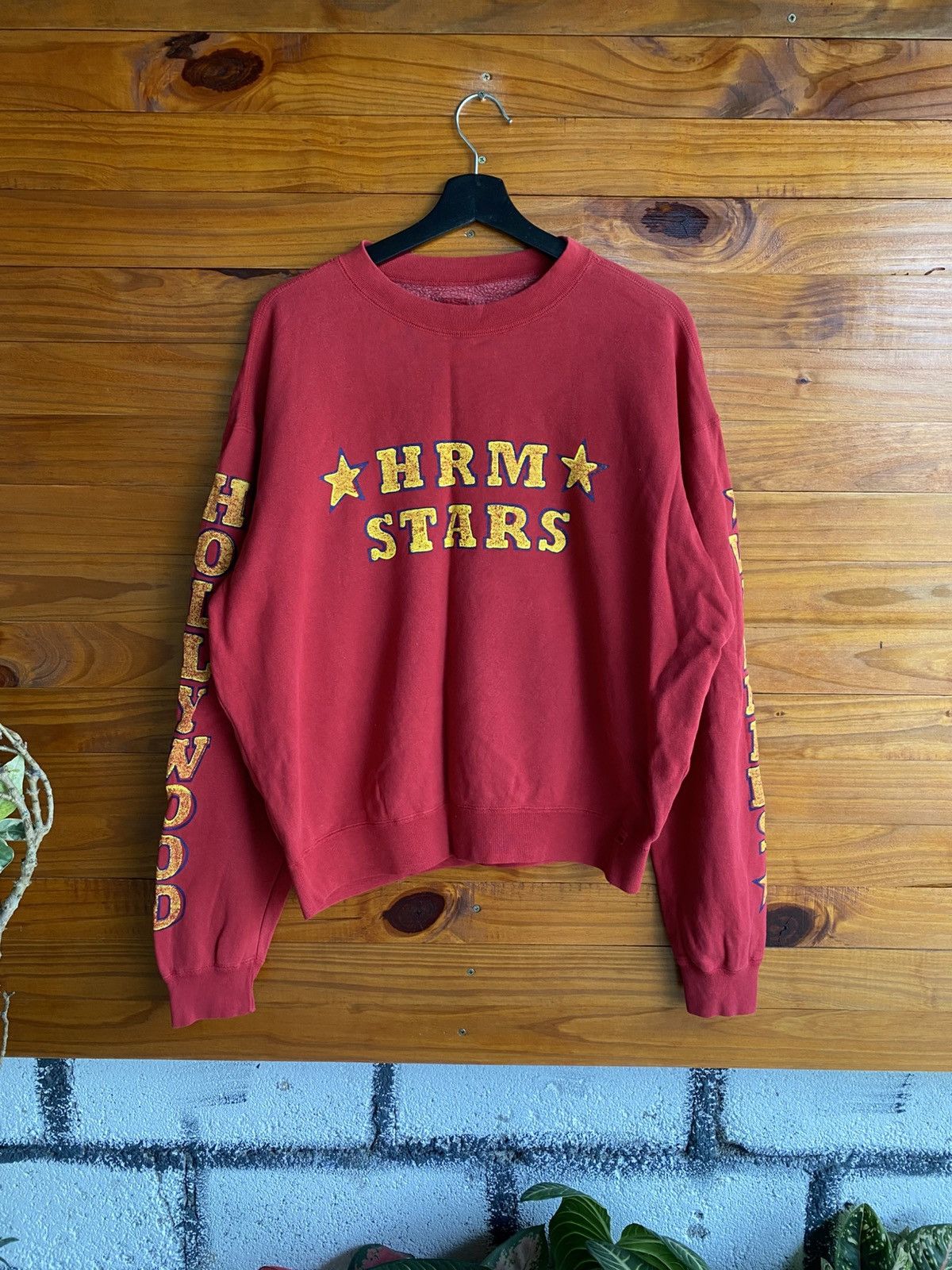 Hollywood Ranch Market “HRM Stars” Sweatshirt – Burgundy Red