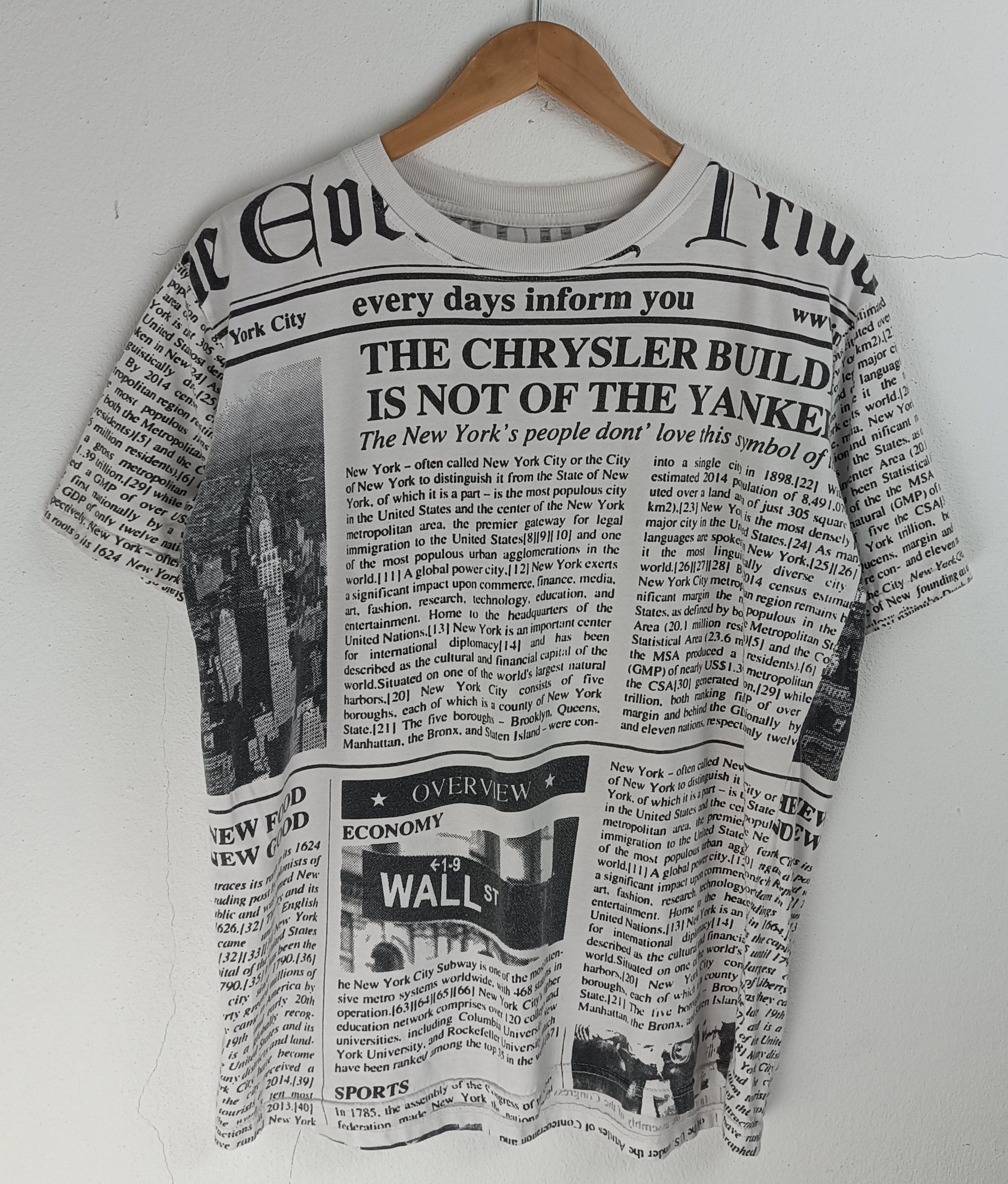 Other VINTAGE NEWSPAPER PAGE DESIGN PUNK SEDITIONARIES SEX PISTOLS Size US M / EU 48-50 / 2 - 3 Thumbnail