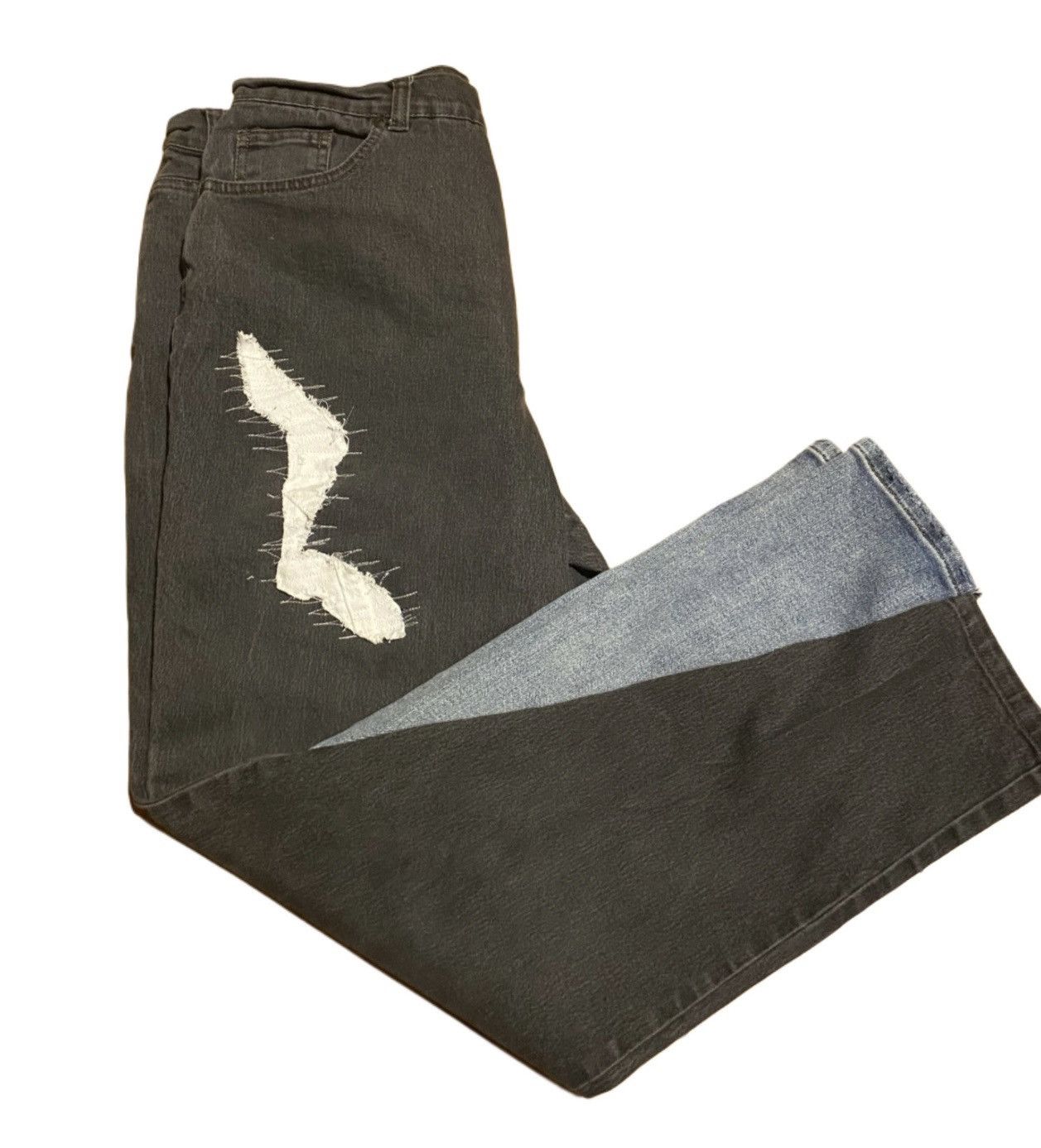 Japanese Brand Darted flared jeans Size US 34 / EU 50 - 4 Thumbnail