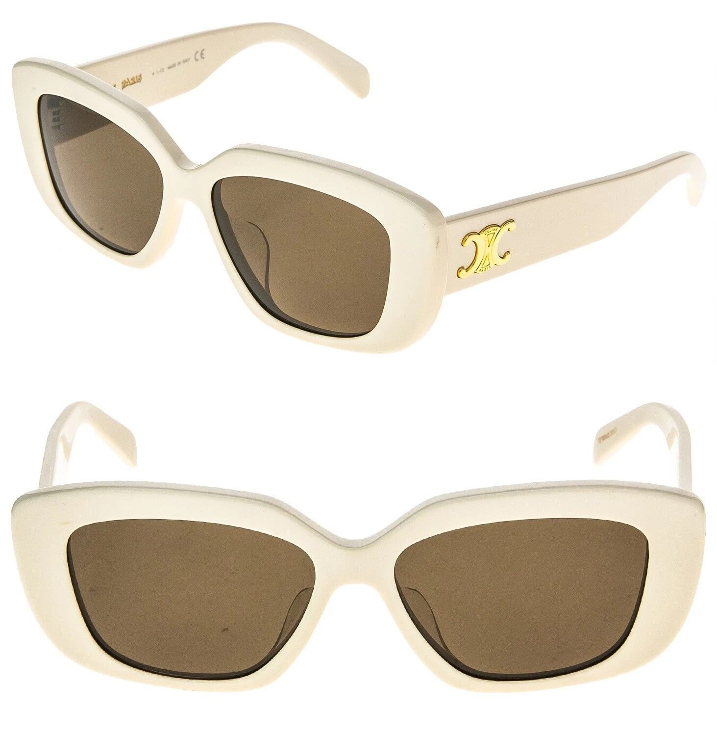 Celine monogram Triomphe sunglasses NEW NEW CELINE CL40194U TRIOMPHE 01 OVAL SUNGLASSES IN ACETATE  main image 4