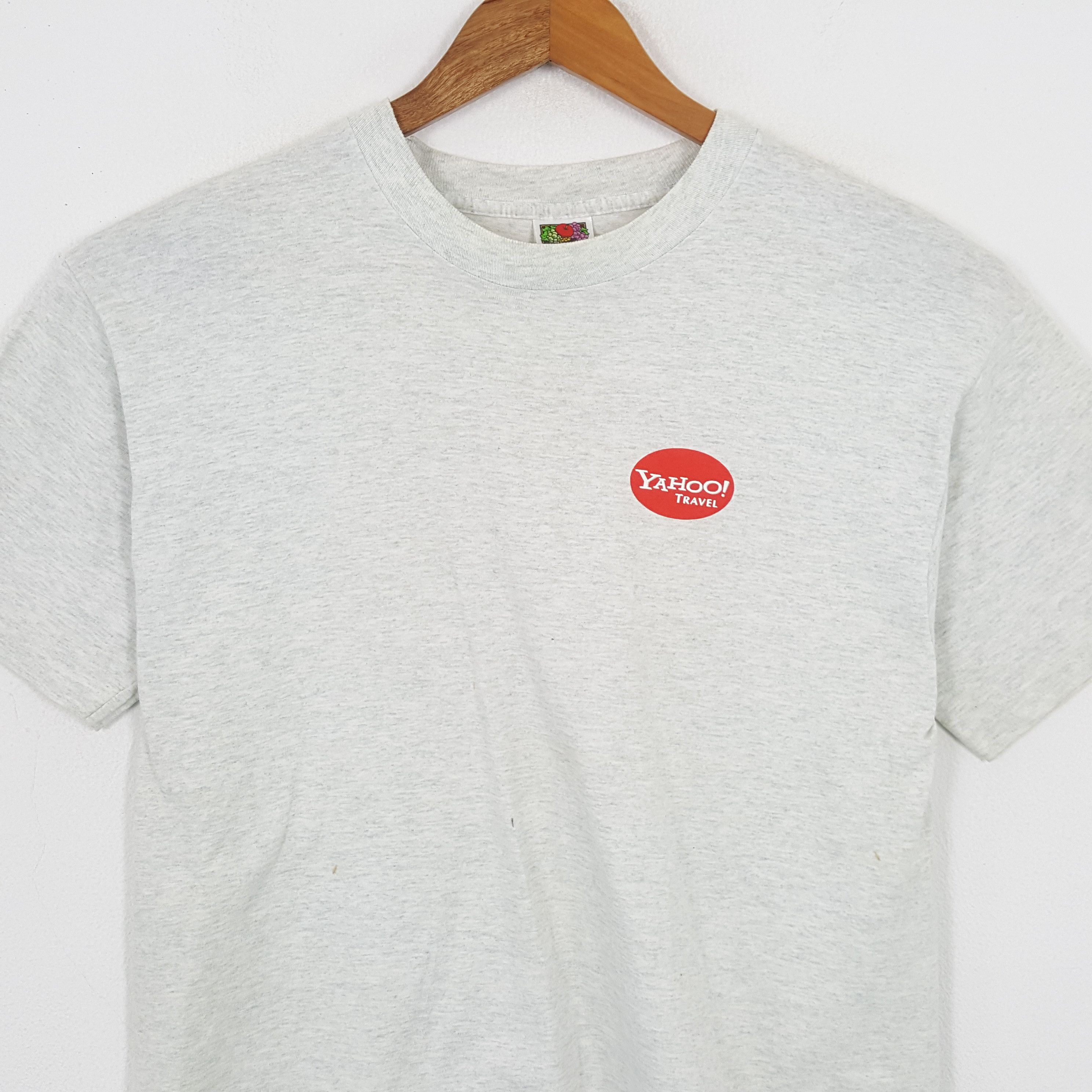 Microsoft × Vintage Vintage YAHOO TRAVEL American IT Company Promo T-Shirts Size US L / EU 52-54 / 3 - 4 Thumbnail