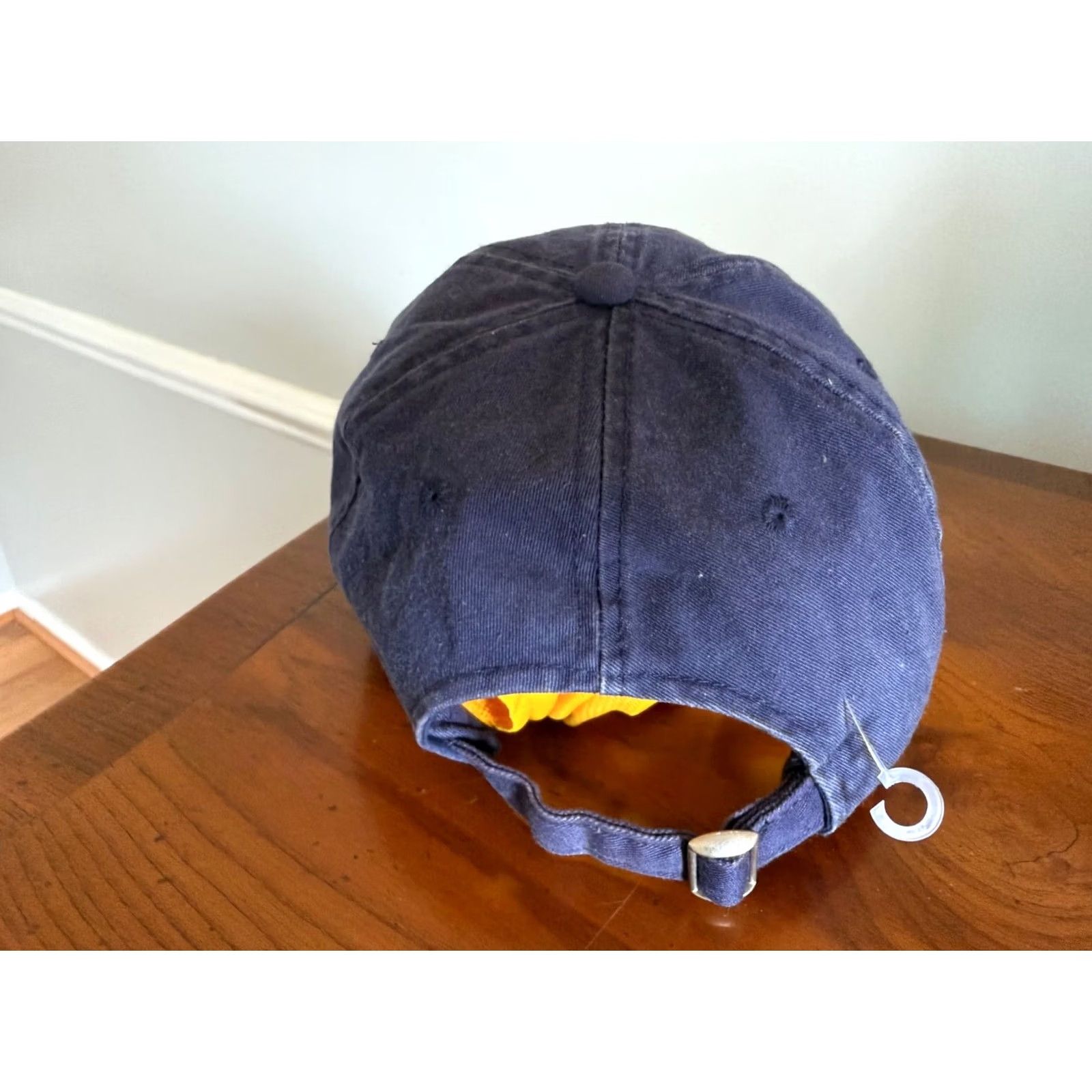 Vintage Notre Dame Hat Cap Strap Back Navy Blue Green Fighting Irish Mens Leprechaun Size ONE SIZE - 3 Thumbnail