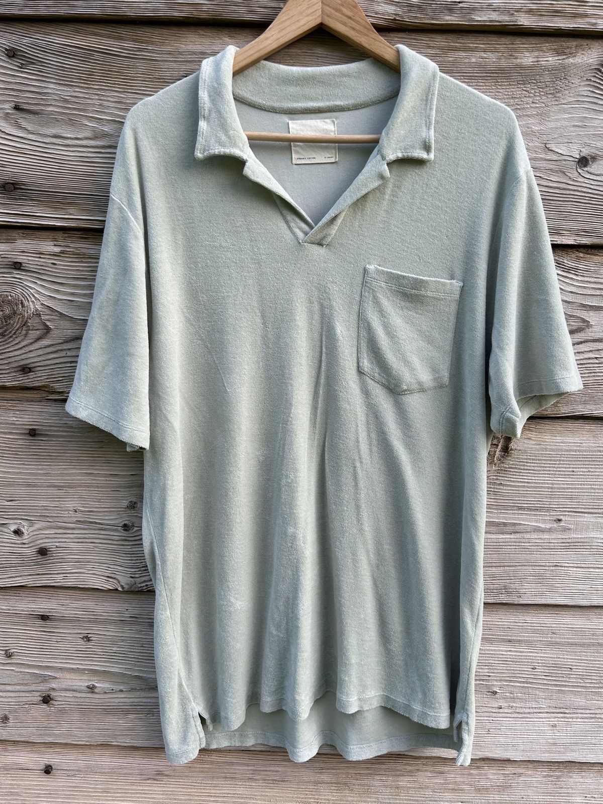 A Day's March A Day's March Terry Towell Pocket Polo Shirt In Beige Size US XL / EU 56 / 4 - 1 Thumbnail