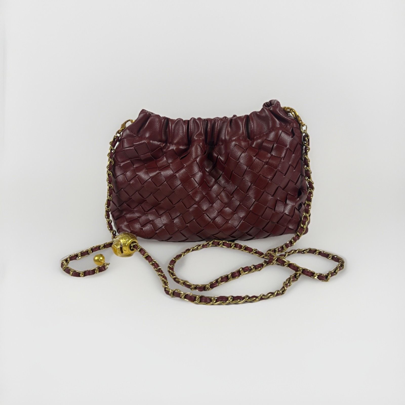 Other Verano Hill Joyce Shoulder Bag – Wine Red Woven Cloud Purse Size ONE SIZE - 1 Thumbnail