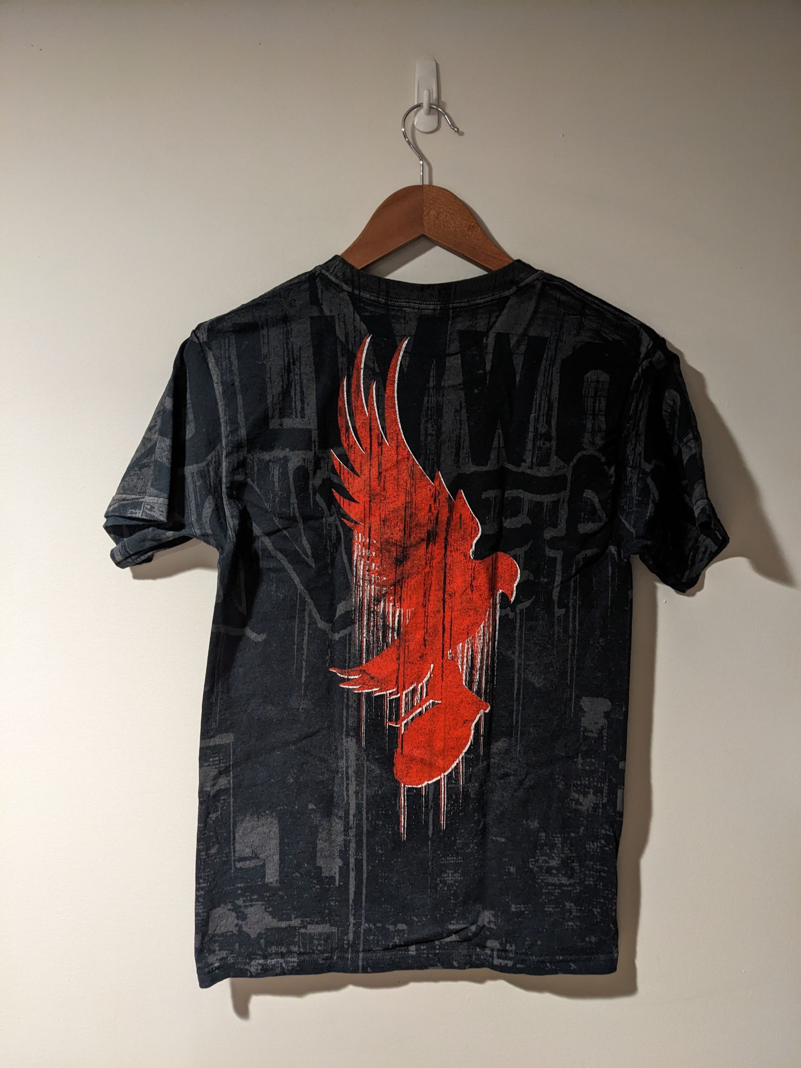 Band Tees × Vintage Vintage Y2K Hollywood Undead Swan Song AOP T-shirt Size US S / EU 44-46 / 1 - 4 Thumbnail