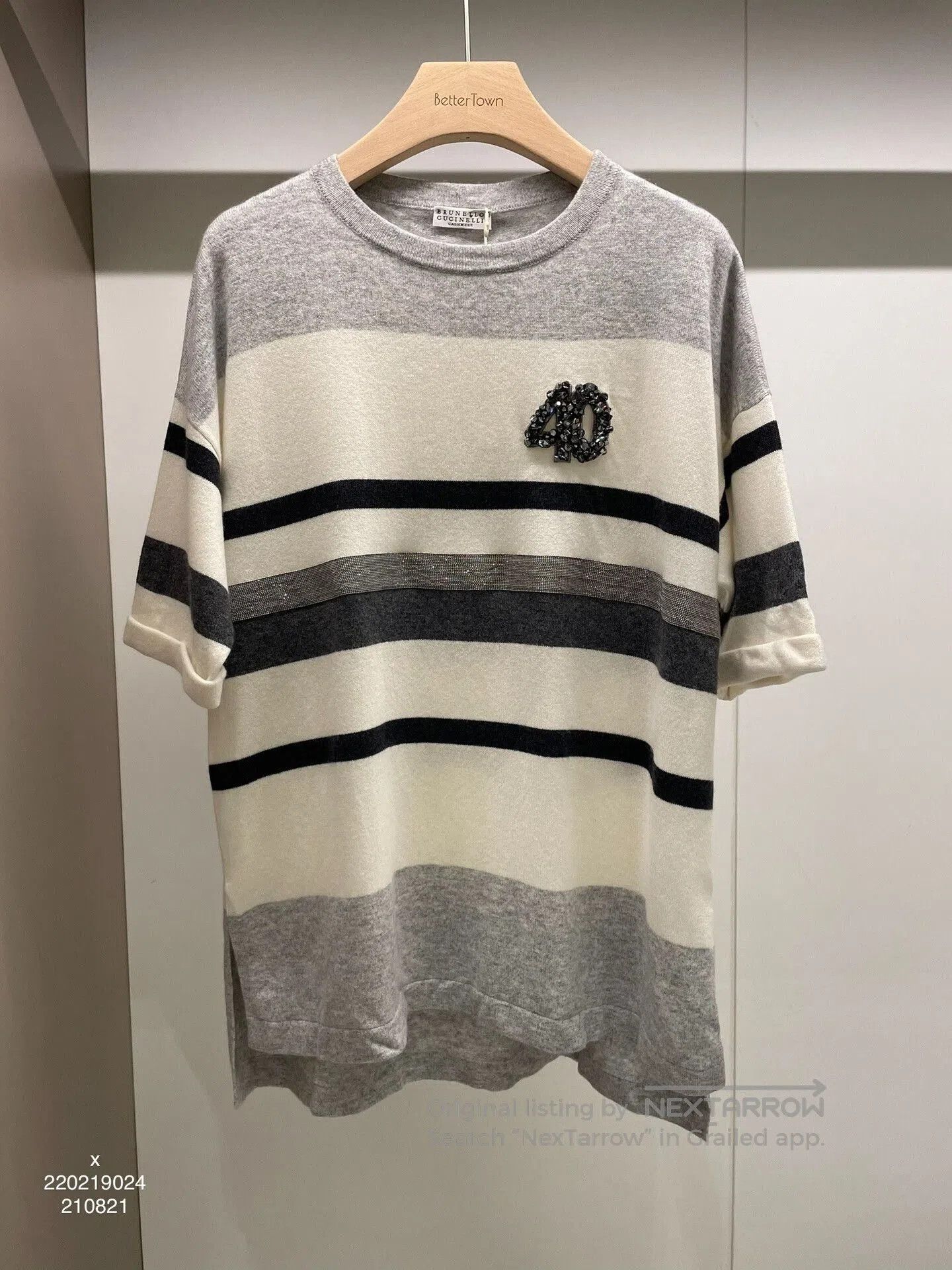 Brunello Cucinelli Brunello Cucinelli Cashmere Striped Sweater. Size US S / EU 44-46 / 1 - 1 Thumbnail