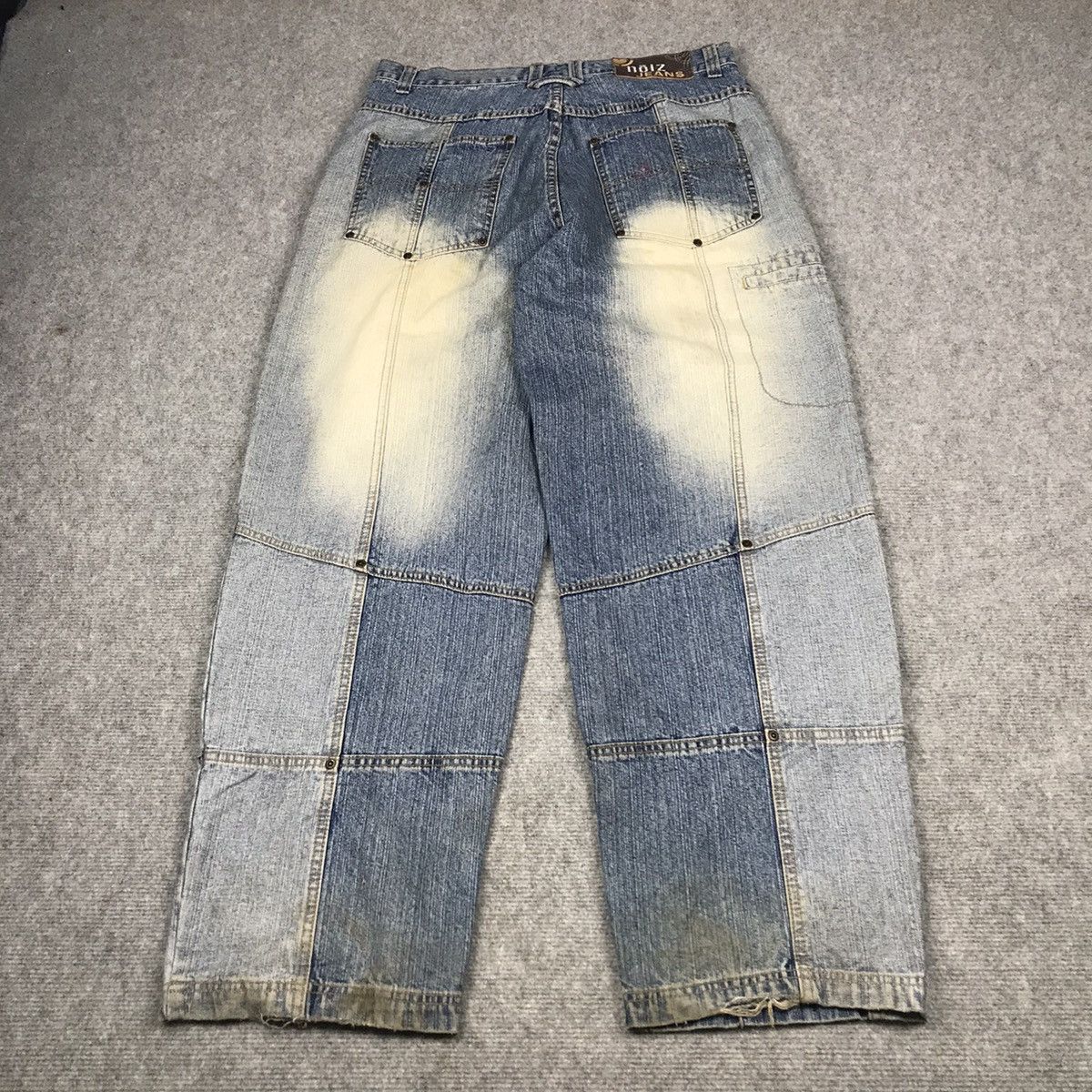 Japanese Brand BAGGY🔥NOIZ JEANS DENIM FADED JAPANESE STYLE PANTS Size US 32 / EU 48 - 12 Thumbnail
