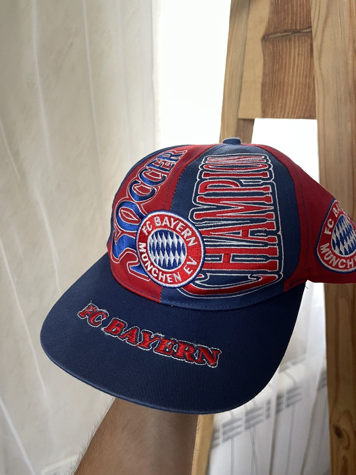 Vintage Retro FC Bayern Munchen Vintage 90s Embroidered Soccer Cap Size ONE SIZE - 3 Thumbnail