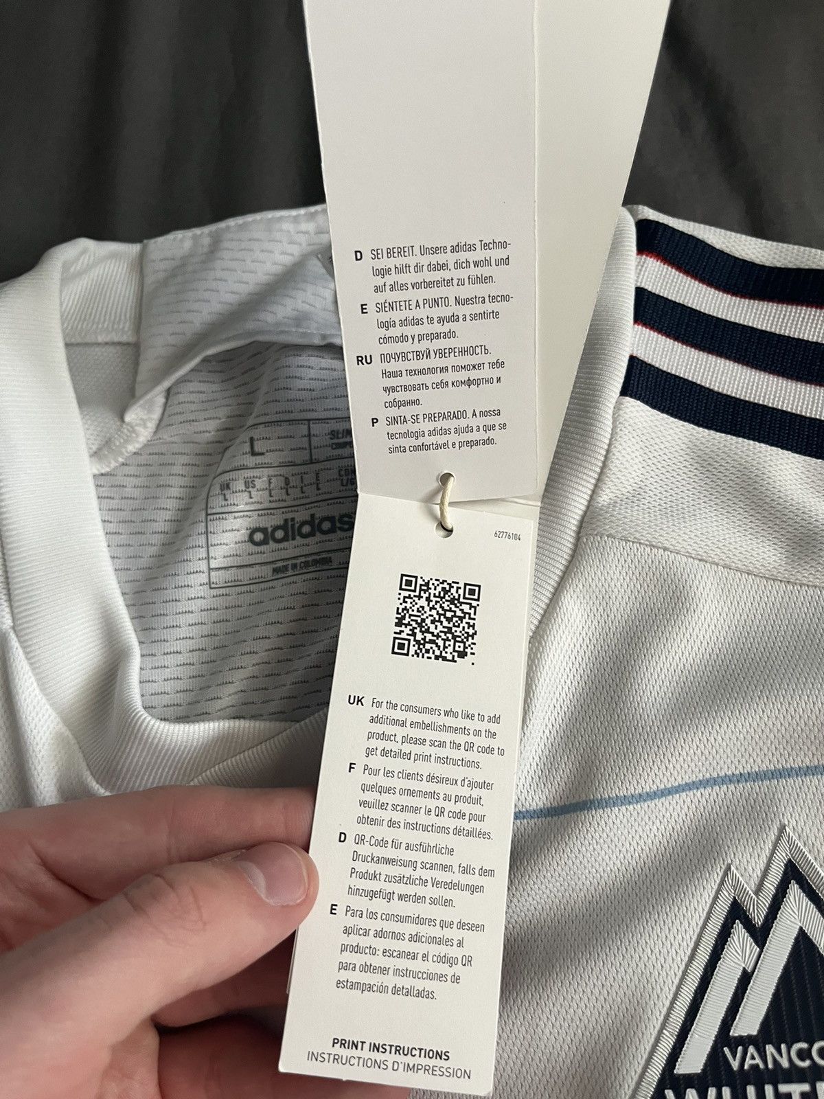 Adidas Vancouver Whitecaps 2024 Home Kit - Player Version Size US L / EU 52-54 / 3 - 6 Thumbnail