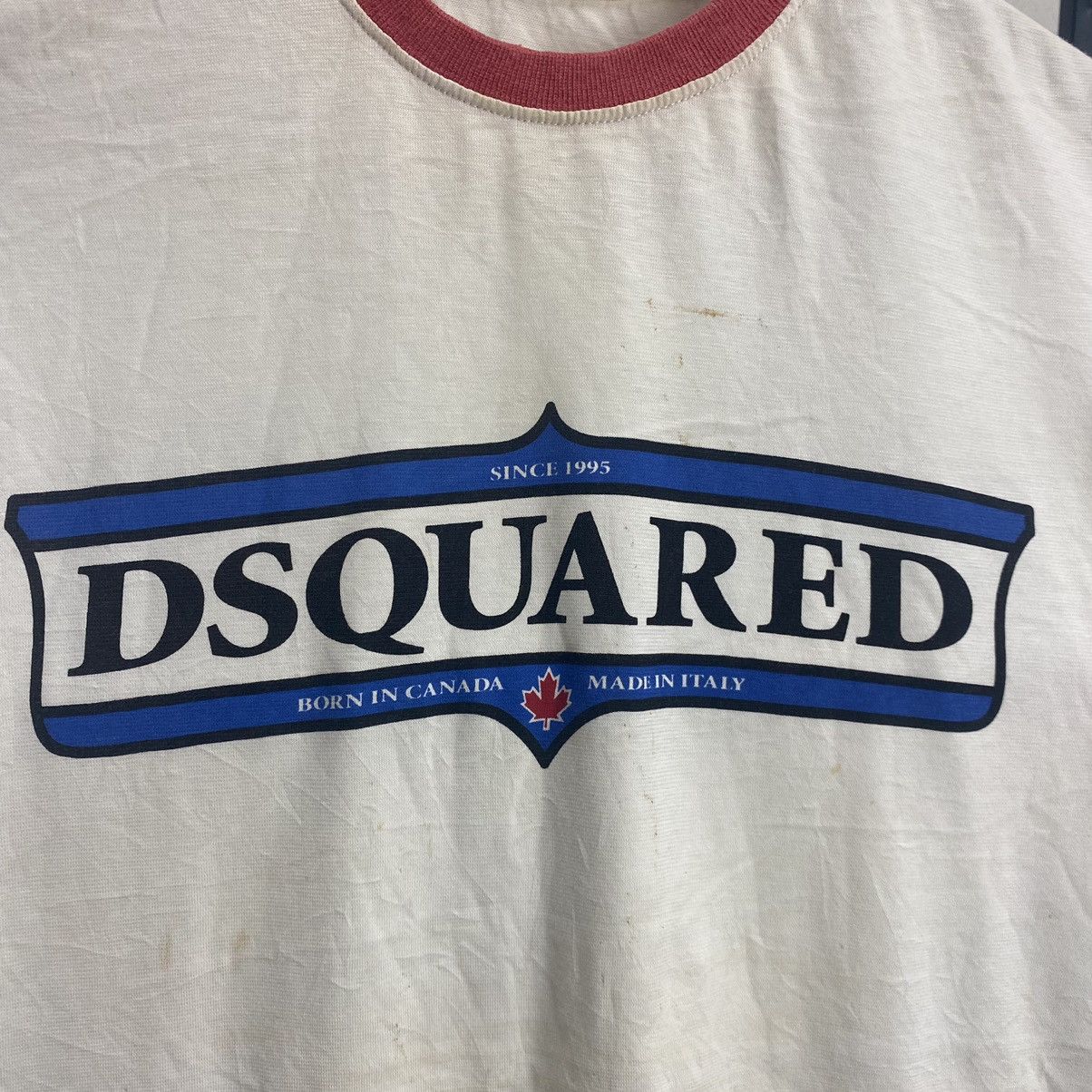 Dsquared2 × Vintage VINTAGE‼️DSQUARED Born In Canada Made In Italy SPELLOUT Tee Size US S / EU 44-46 / 1 - 5 Thumbnail