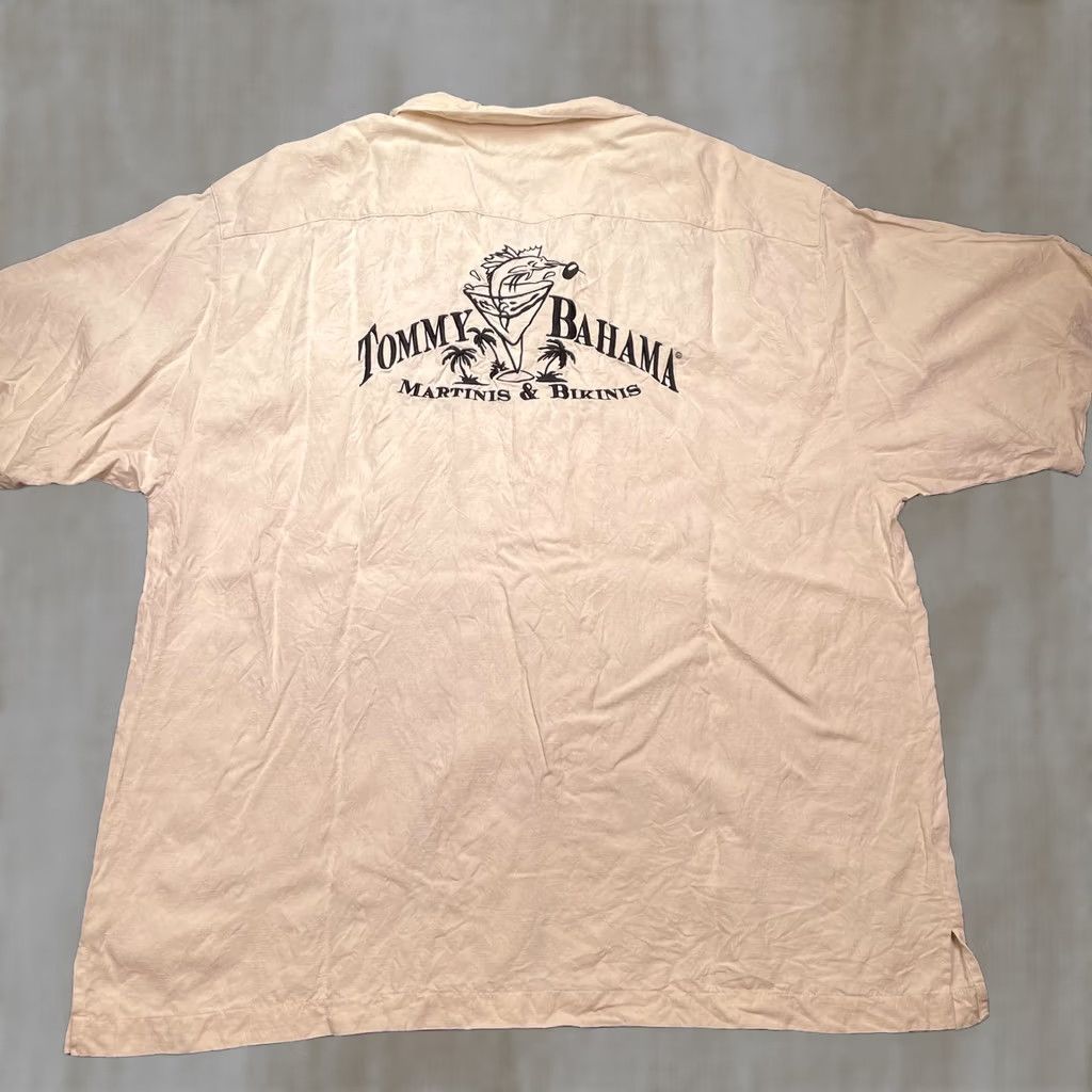 Tommy Bahama VINTAGE Tommy Bahama Shirt Mens XL White Silk Martinis & Bikinis Short Sleeve Button Up Size US XL / EU 56 / 4 - 1 Thumbnail