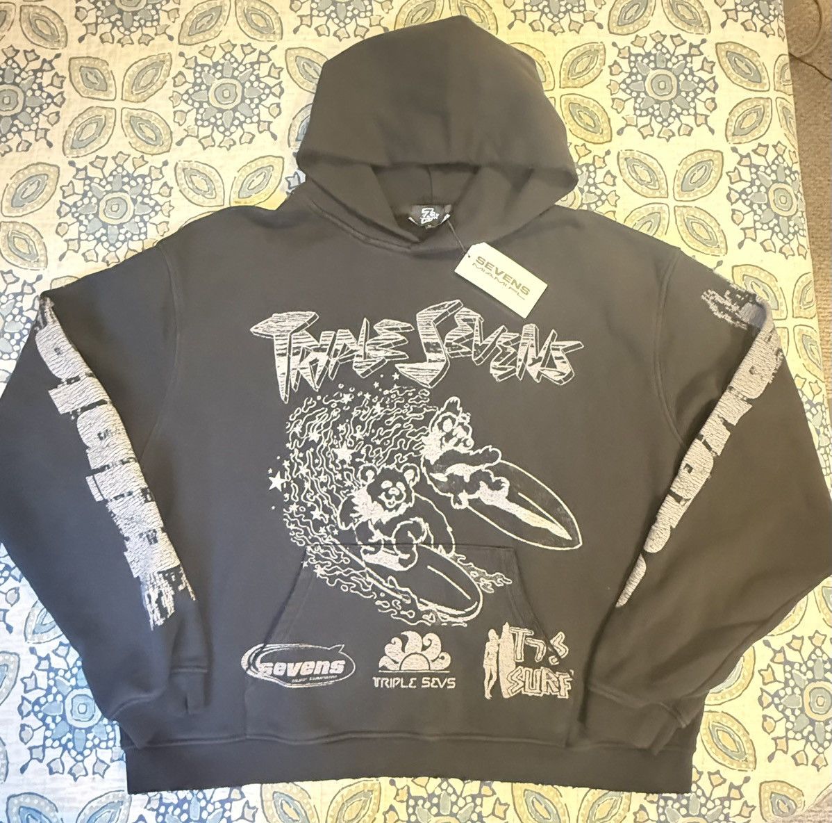 TRIPLE SEVENS Sevens Miami Triple Sevens Surf Hoodie Black Size L Size US L / EU 52-54 / 3 - 1 Thumbnail