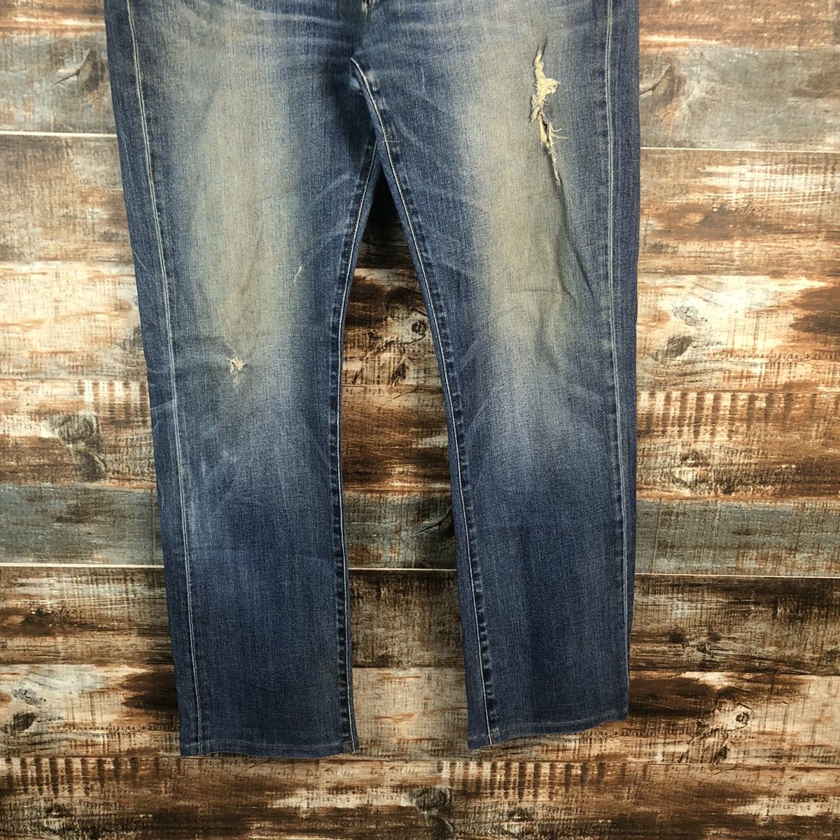 Japanese Brand DL Uniqlo Blue Vintage Denim Pants #C294 Size US 36 / EU 52 - 6 Thumbnail