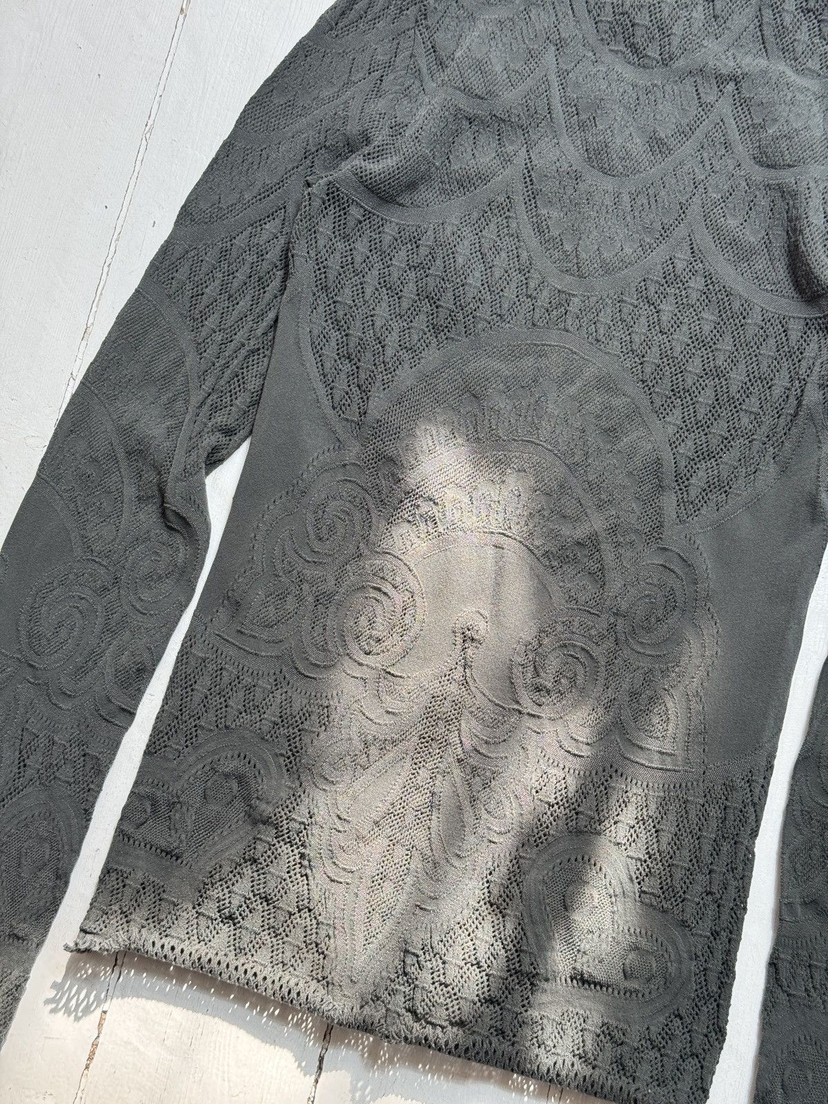 Trussardi VINTAGE MESH TRUSSARDI LONG SLEEVE Size S / US 4 / IT 40 - 5 Thumbnail