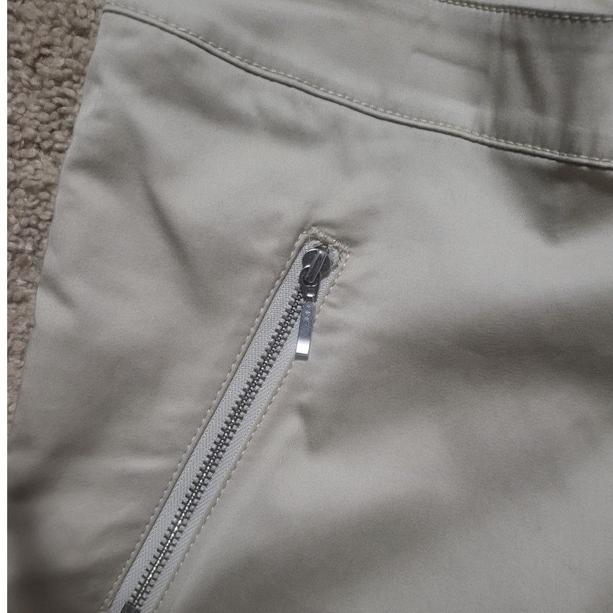 Chicos Chico's Khaki Breezy Sateen Ankle Slim Pants 3 (XL/16) NEW Size 38" / US 16 / IT 52 - 3 Thumbnail