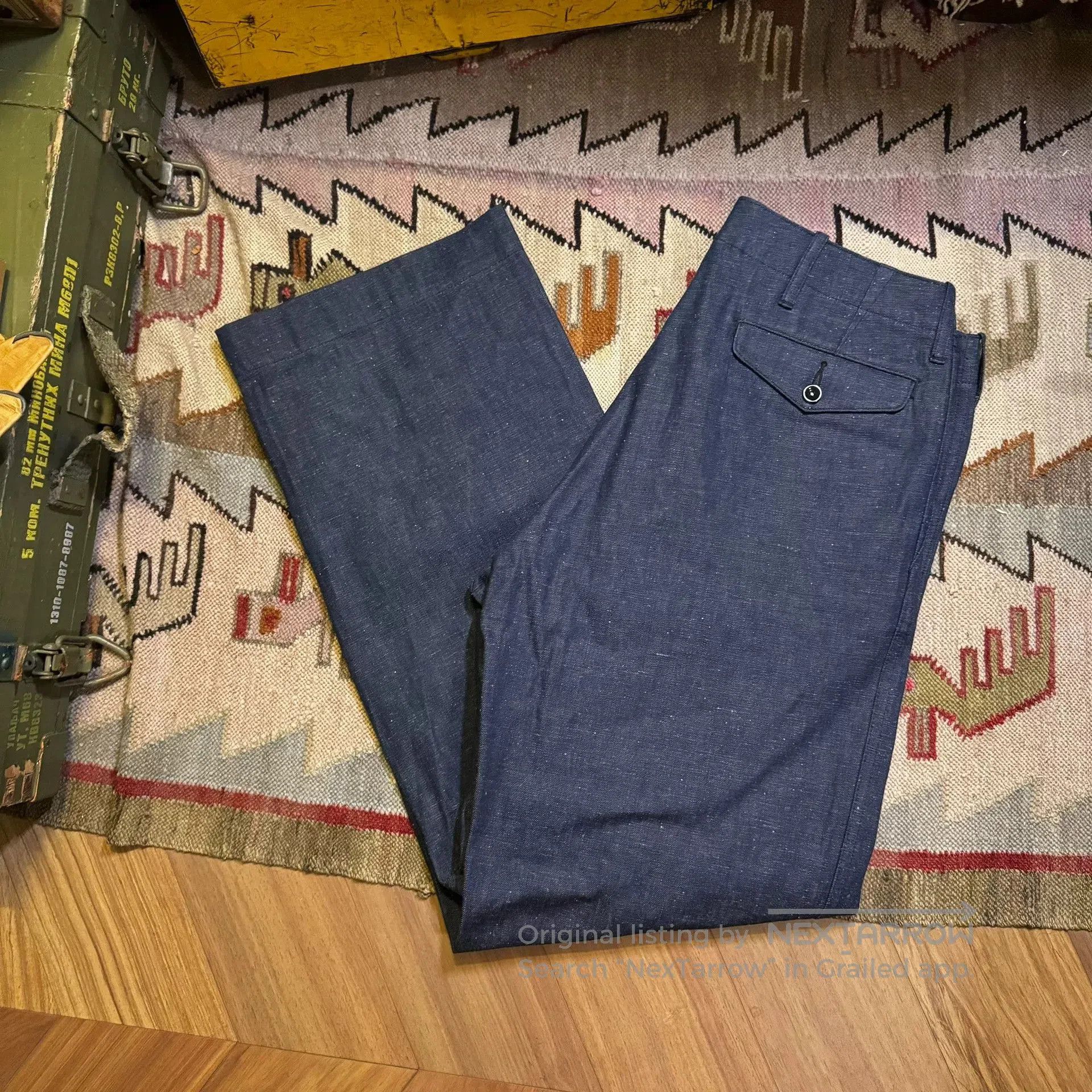 Vintage New Japanese USMC Denim Trousers. Size US 32 / EU 48 - 5 Thumbnail