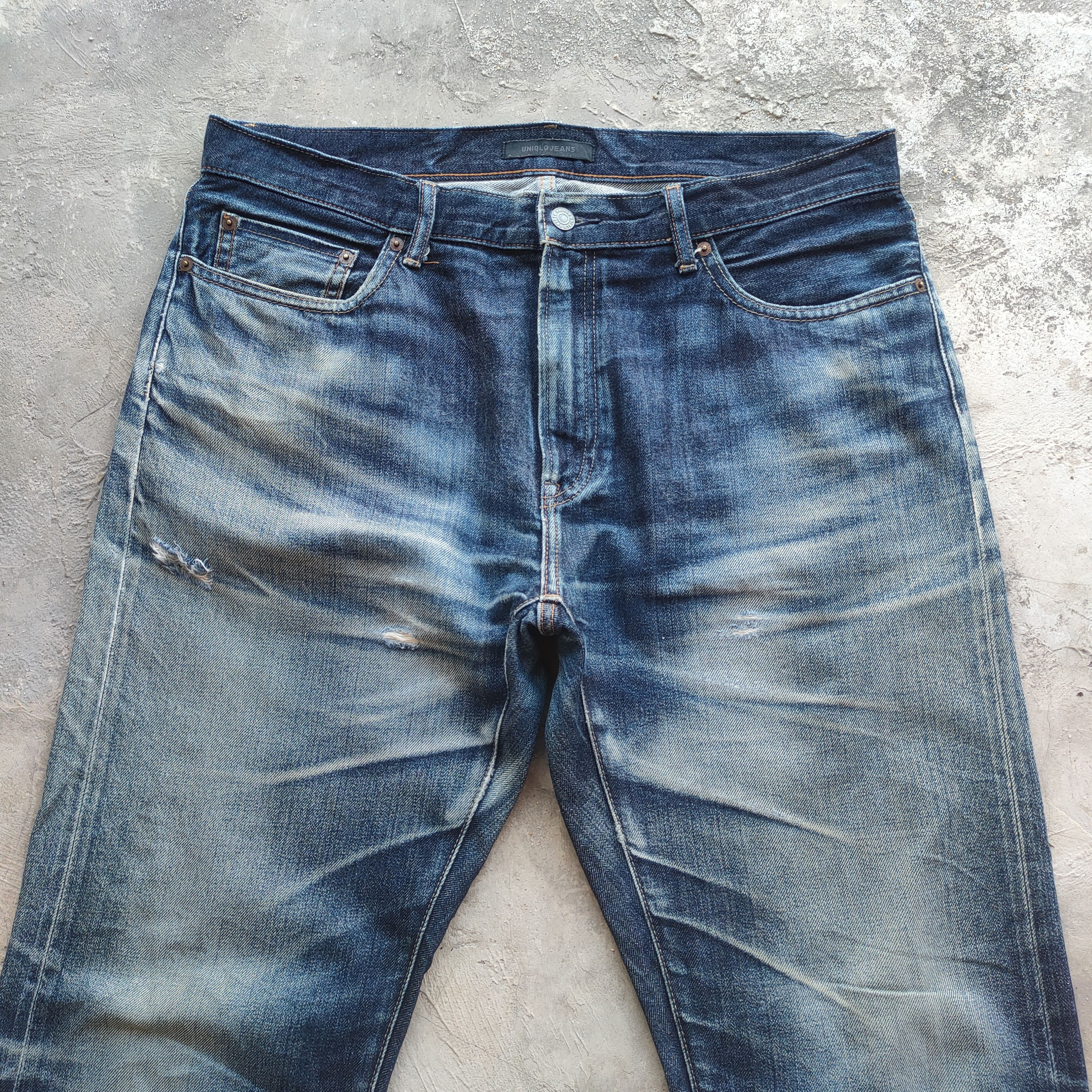 Japanese Brand W37 VINTAGE JAPANESE DISTRESSED RIPPED JEANS PANTS Size US 37 - 3 Thumbnail