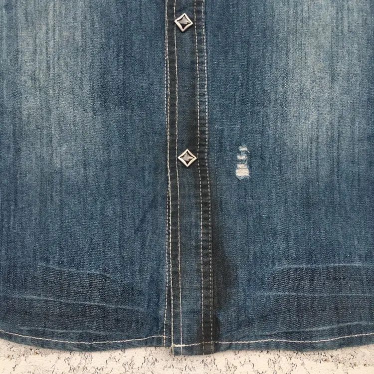 semanticdesign Semantic Distressed Western Denim Shirt Size US L / EU 52-54 / 3 - 6 Thumbnail