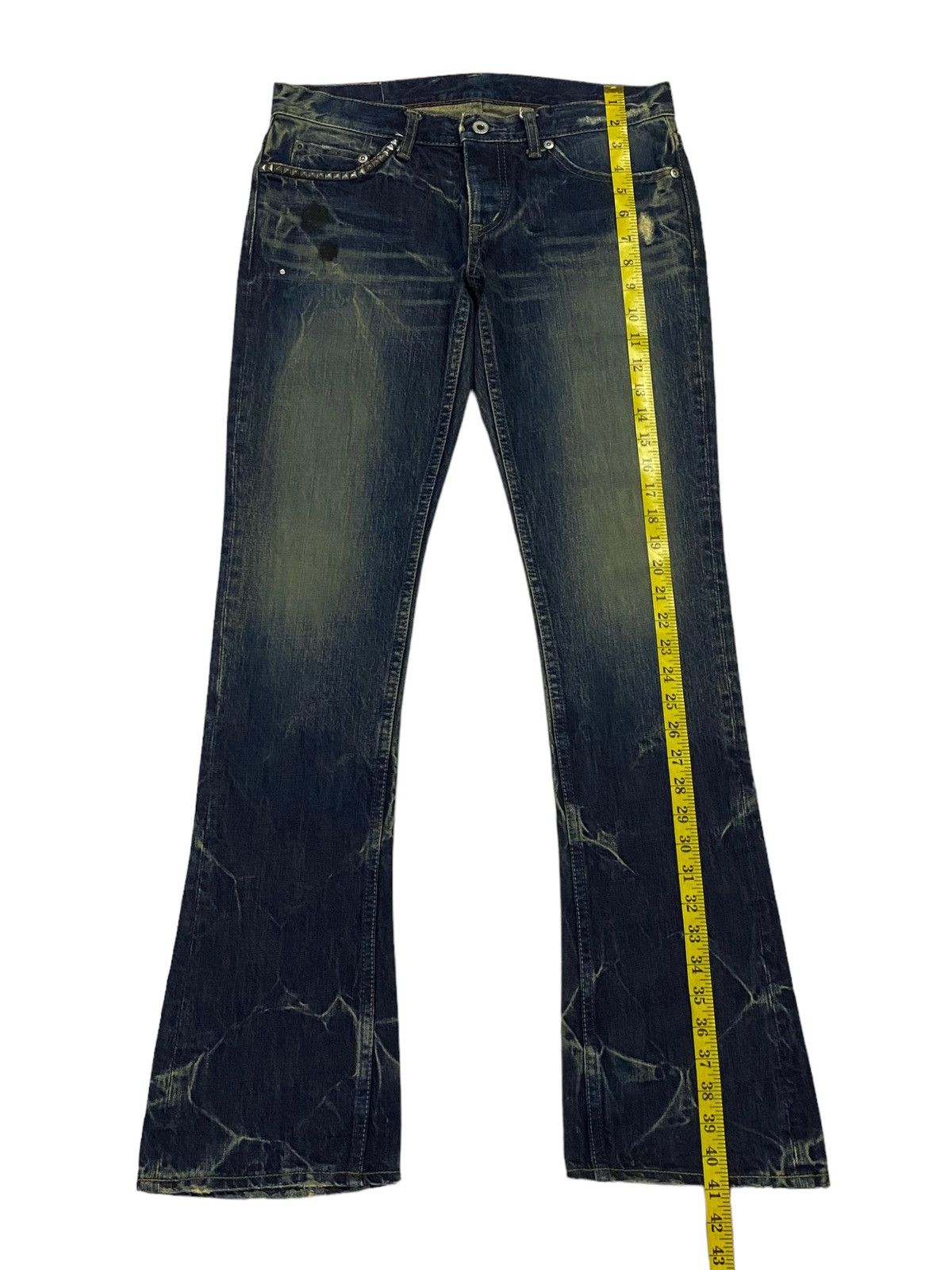 Hysteric Glamour Hysteric Glamour Flared Distressed Denim Pants Size 31" - 6 Thumbnail