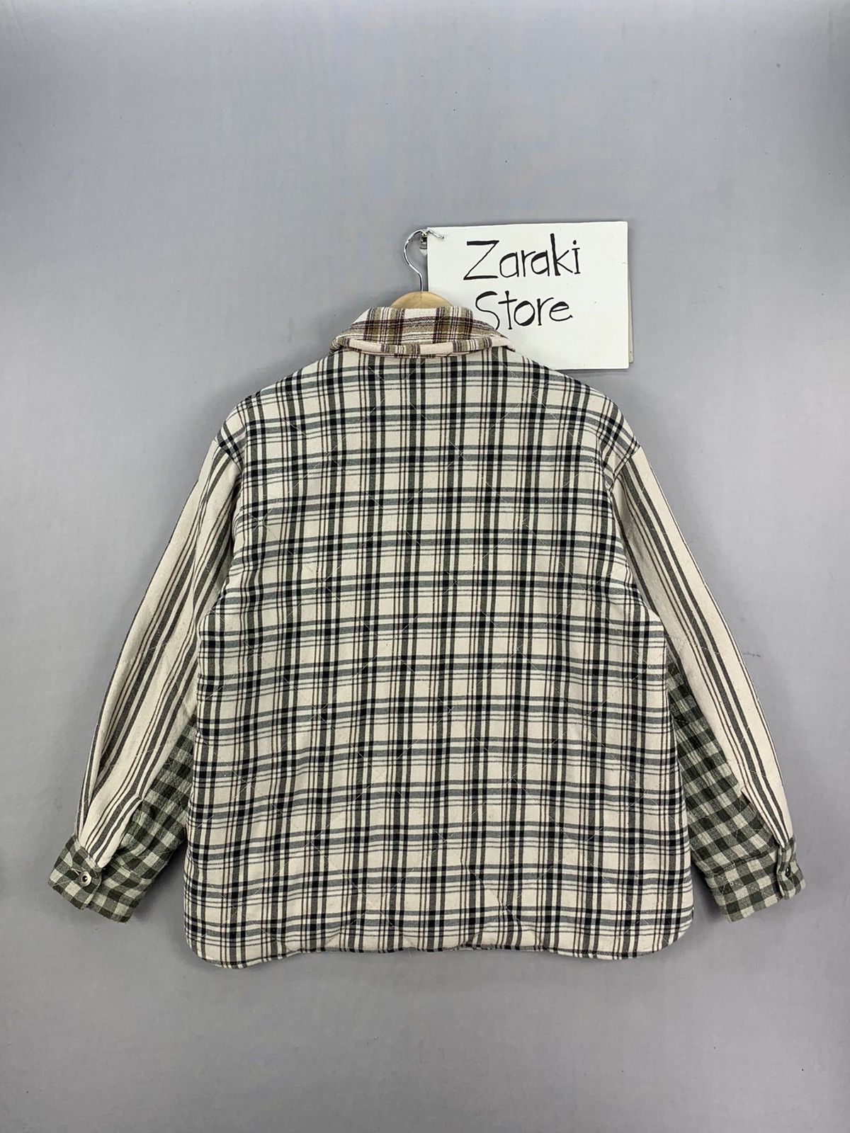 Flannel Zara Multi Plaid Quilted Flannel Jacket Size US M / EU 48-50 / 2 - 10 Thumbnail