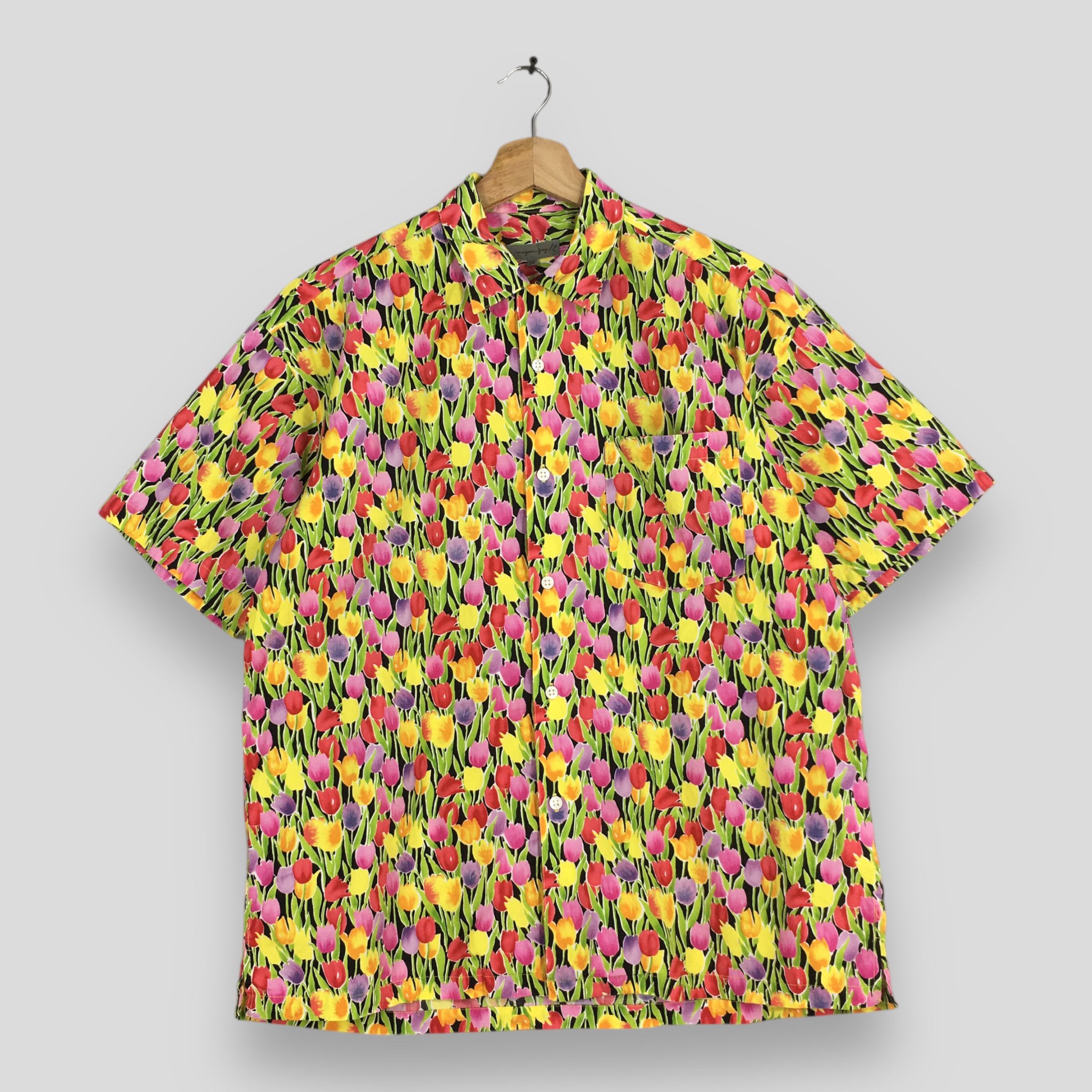 Vintage Vintage Mayson Tulips Bulb Flower Shirt Medium Size US M / EU 48-50 / 2 - 1 Thumbnail