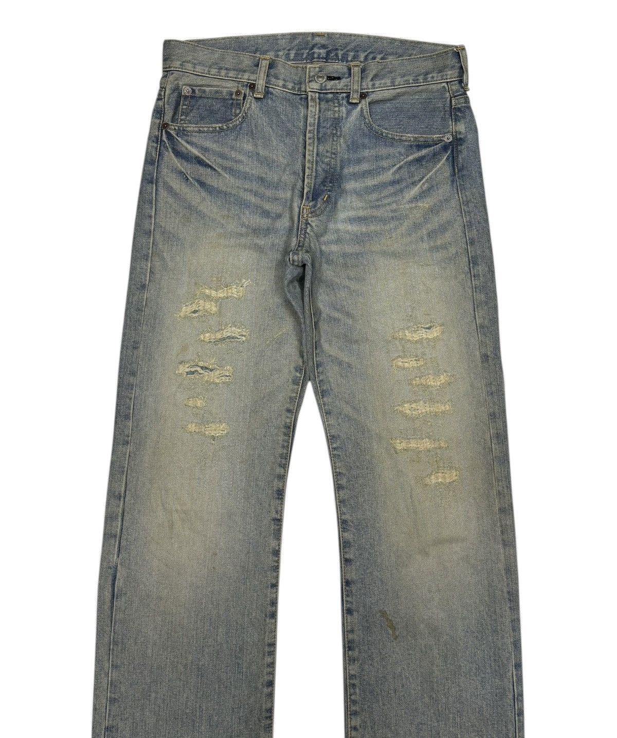 If Six Was Nine Takeo Kikuchi Mud Wash I6W9 Style Lgb Distressed Denim Jeans Size US 30 / EU 46 - 5 Thumbnail