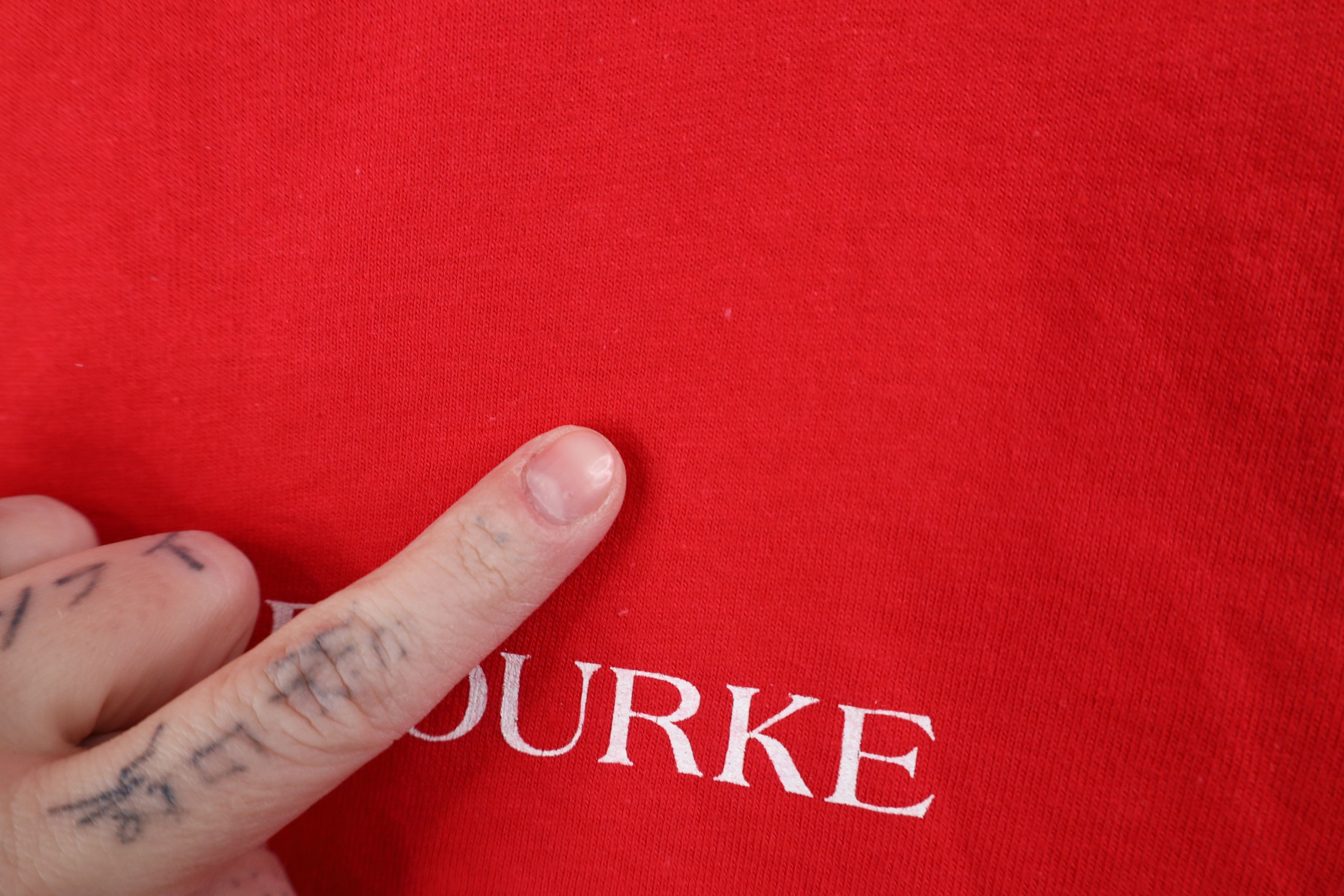 Dooney & Bourke Vintage 90s Dooney & Bourke Spell Short Sleeve T-Shirt Red Size XXL / US 16-18 / IT 52-54 - 8 Thumbnail