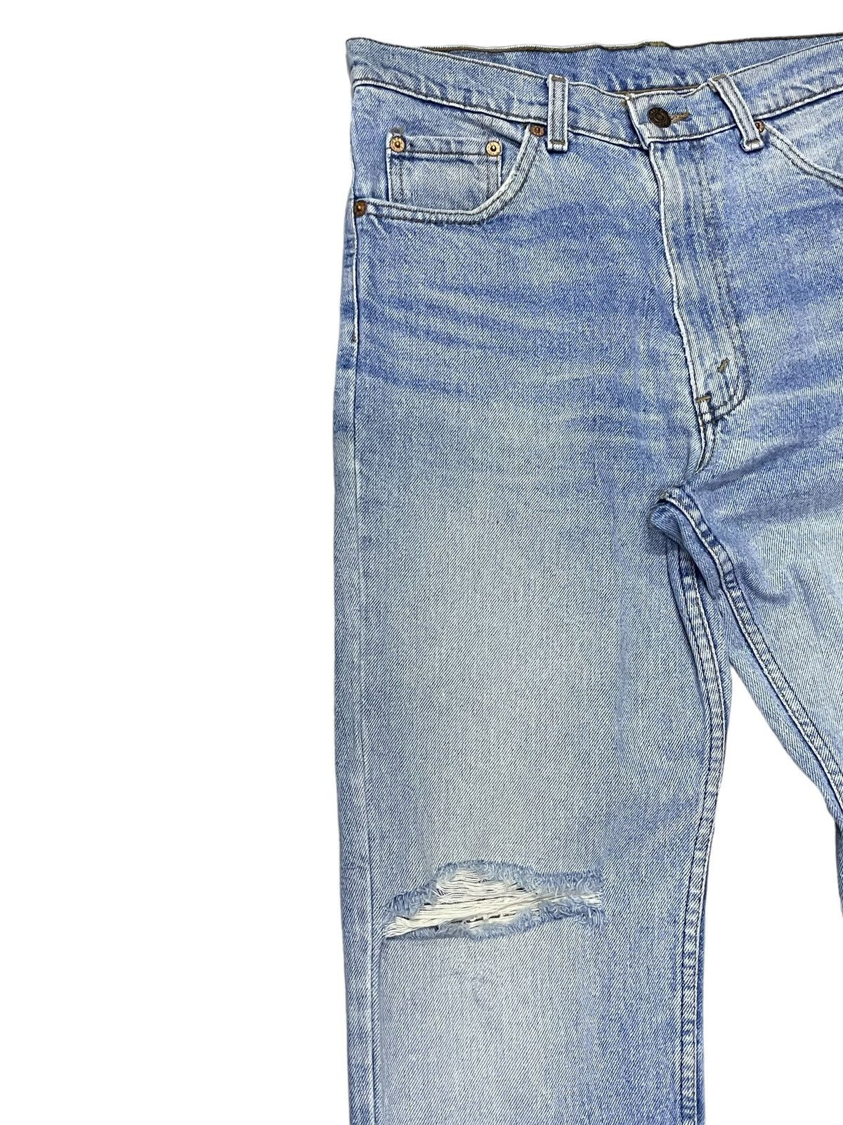 Levi's × Vintage Vintage Levis 606-0217 Tapered Cut Distressed Jeans Size US 32 / EU 48 - 6 Thumbnail