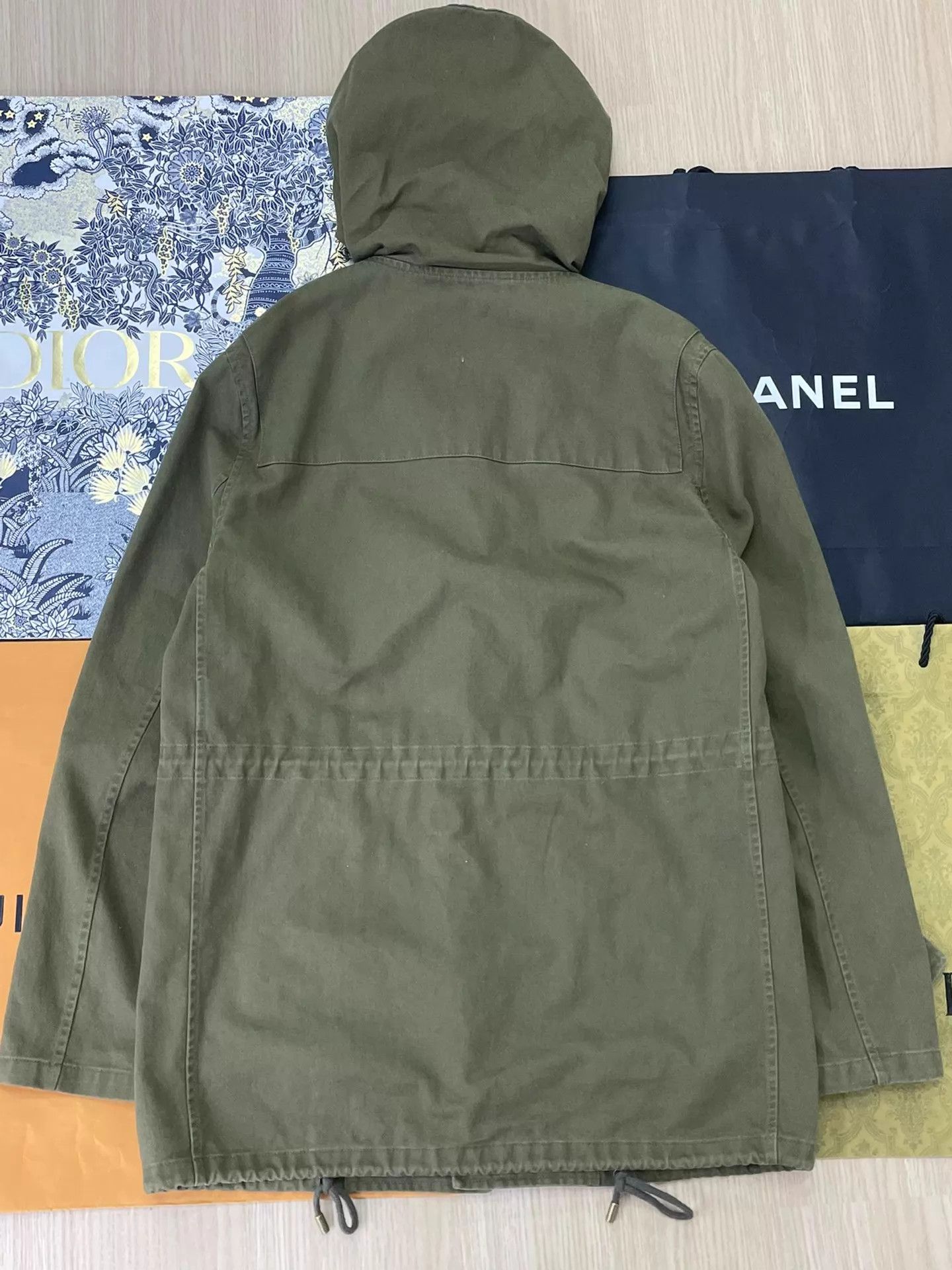 Yves Saint Laurent YSL Green Hooded Jacket w/ Horn Buttons 46 (Youthful) Size US S / EU 44-46 / 1 - 3 Thumbnail