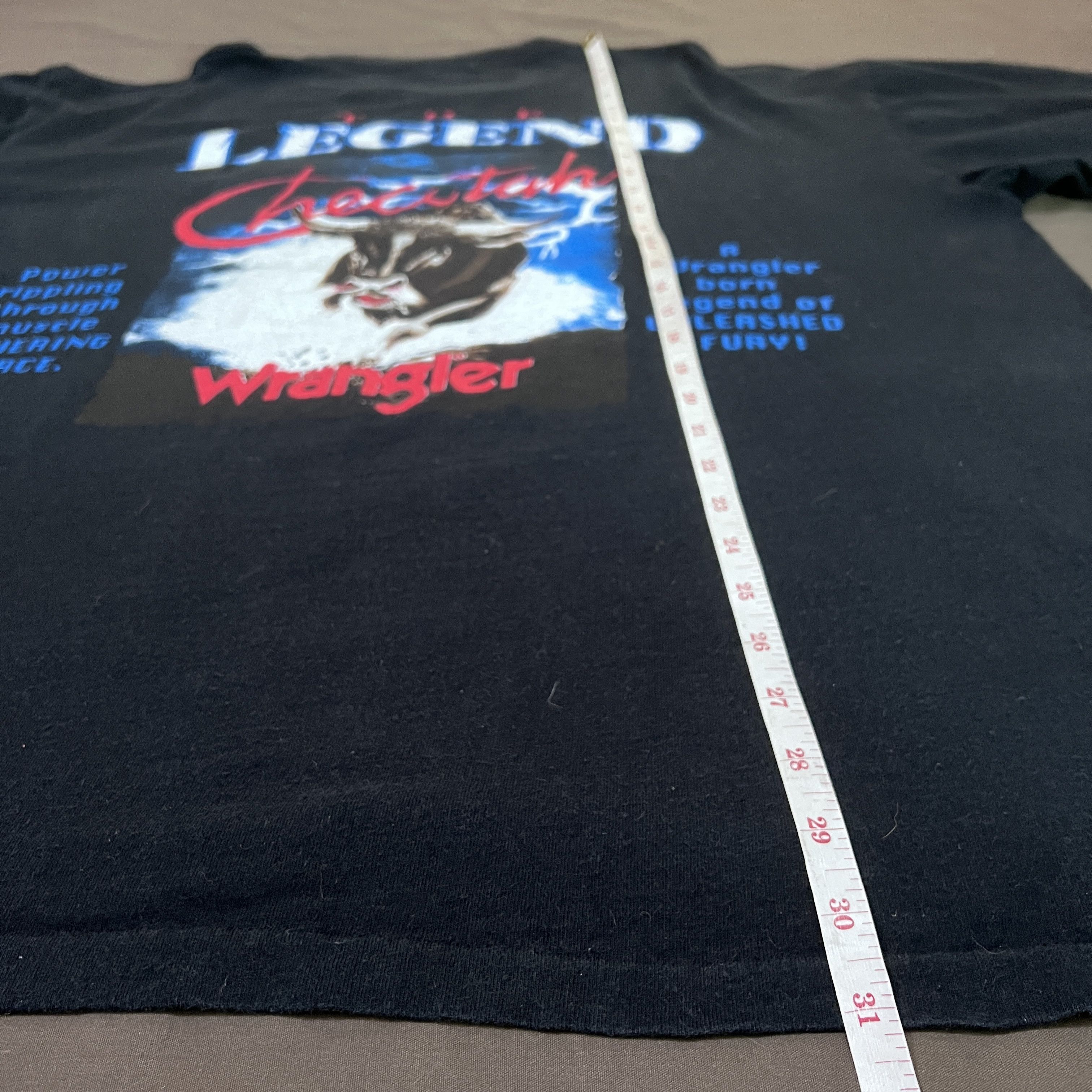 Vintage × Wrangler Vintage 90s Wrangler The Legend Checotah Bull Tee 2XL Size US XXL / EU 58 / 5 - 8 Thumbnail