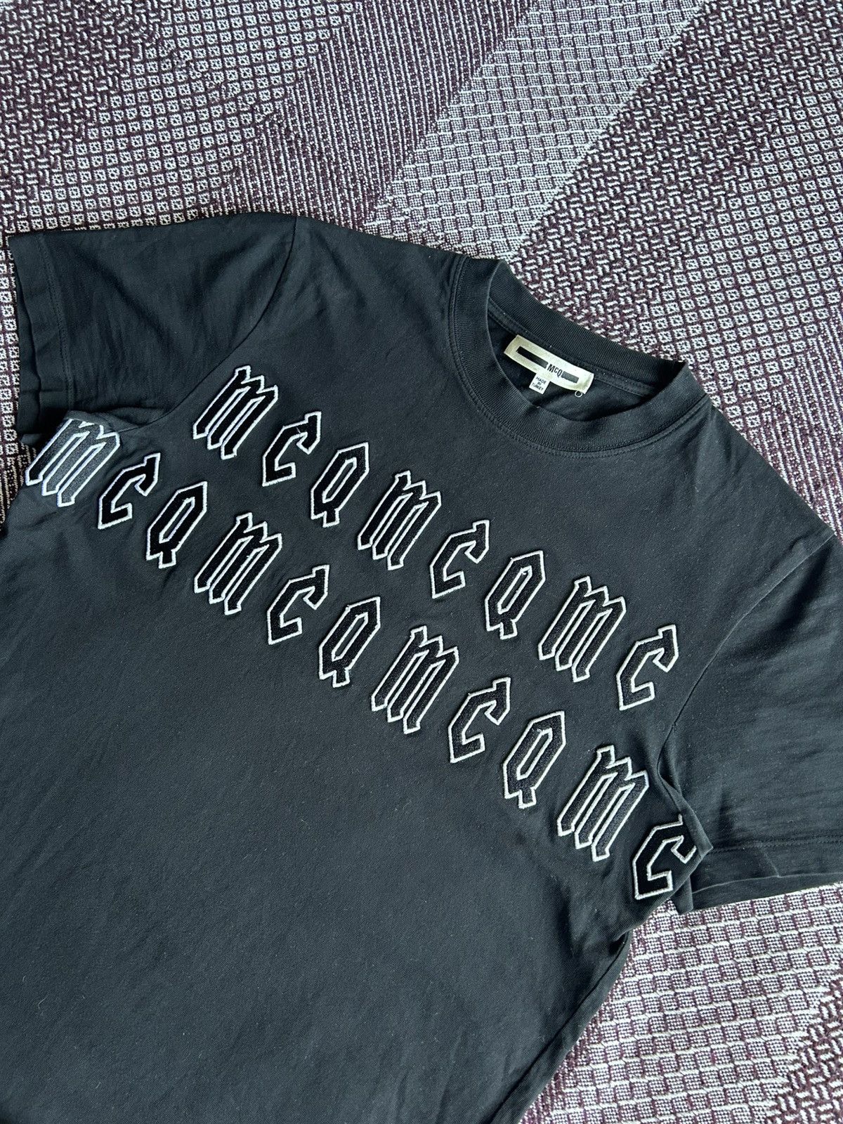 Alexander McQueen × MCQ × McQ Alexander McQueen MCQ by Alexander McQuenn Embroidered Big Logo T-shirt Size S Size US S / EU 44-46 / 1 - 4 Thumbnail