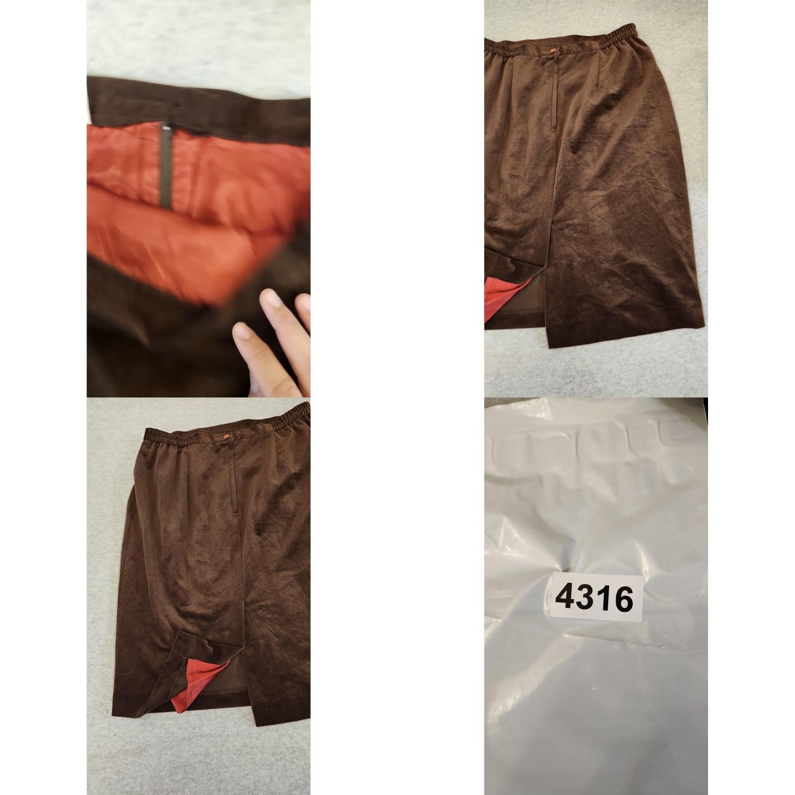 Vintage VINTAGE Chad Stevens 2 Piece Skirt Suit Set Womens 16W Brown Faux Suede Embossed USA Size 38" / US 16 / IT 52 - 11 Thumbnail