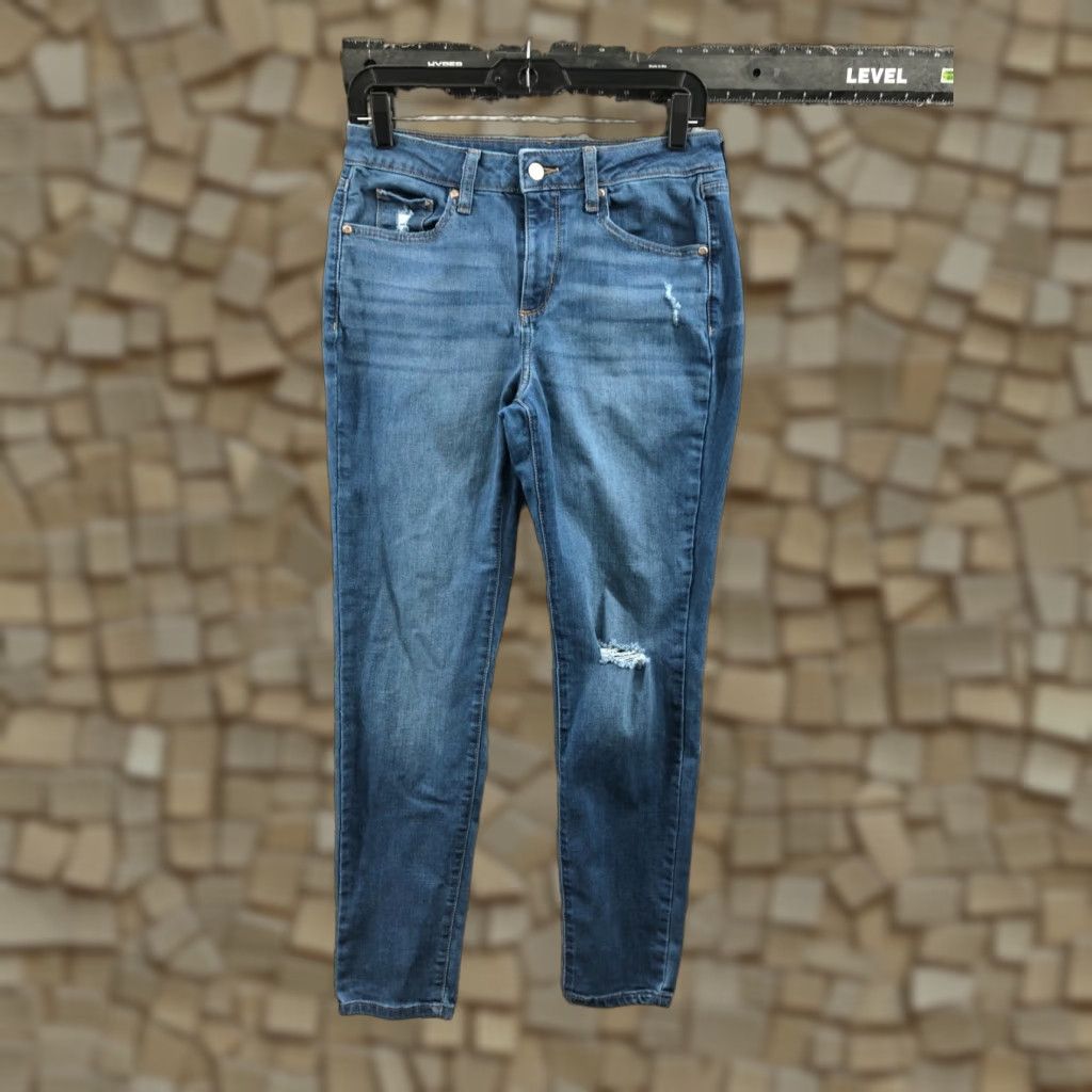 Vintage Sonoma Jeans Skinny Womens Size 6 Medium Wash Blue Flaw Curvy Best Visibility Size 28" / US 6 / IT 42 - 1 Thumbnail