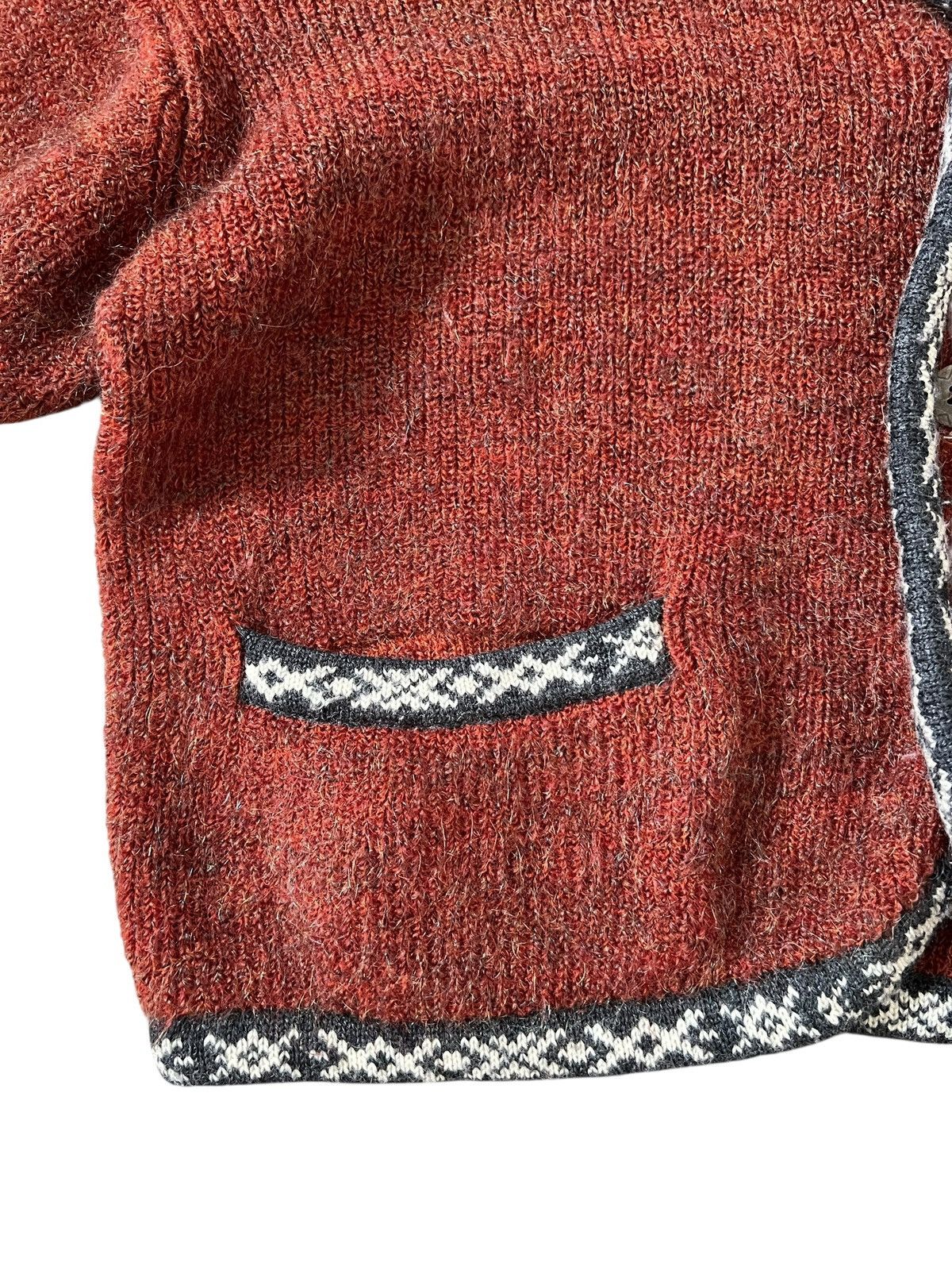 Nicole Club 1990s Nicole Club For Men Aztec Cropped Knit Sweater Size US M / EU 48-50 / 2 - 6 Thumbnail