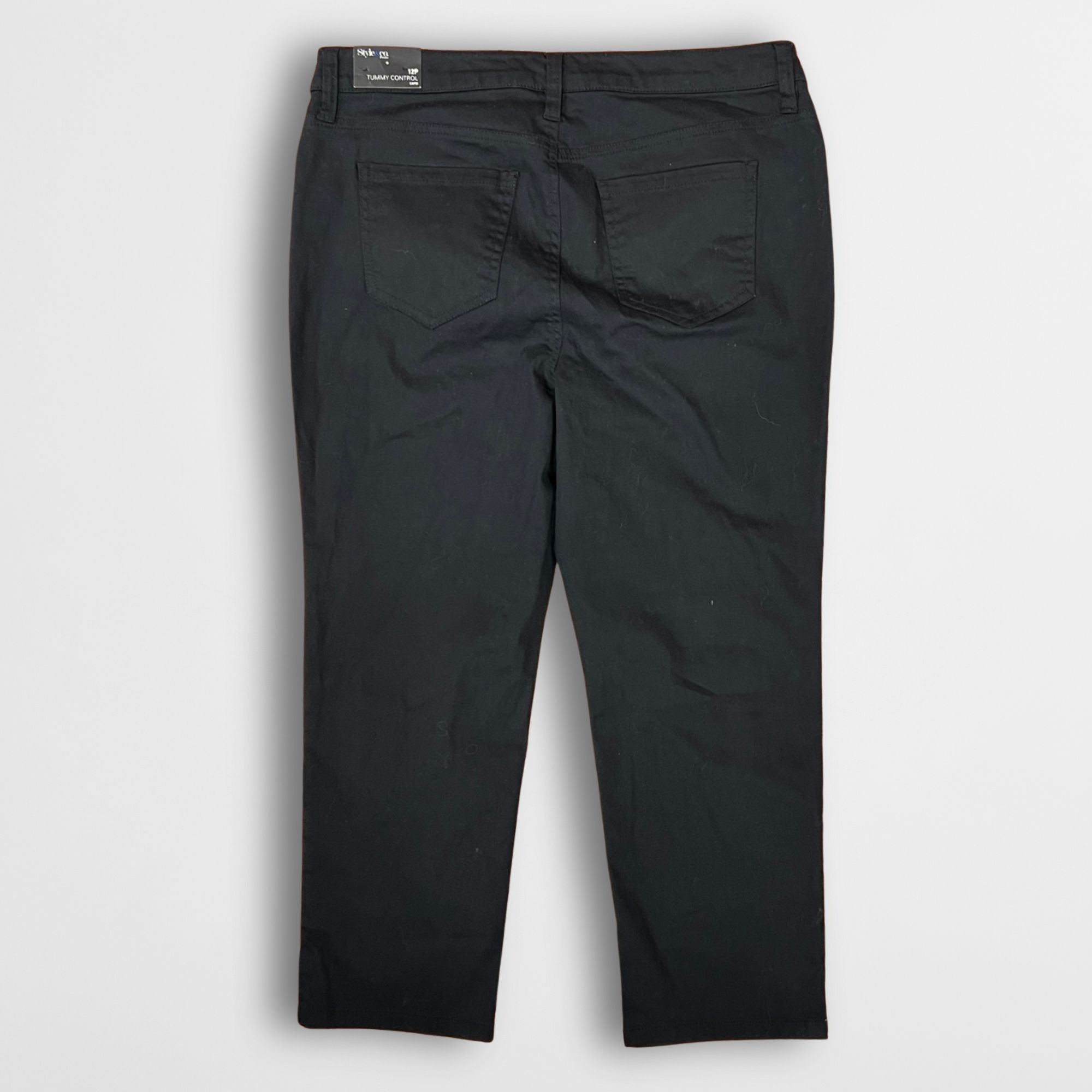 Style & Co NWT Style & Co Women’s Capri Pants Size 12P Black Tummy Cont Size 34" / US 12 / IT 48 - 4 Thumbnail