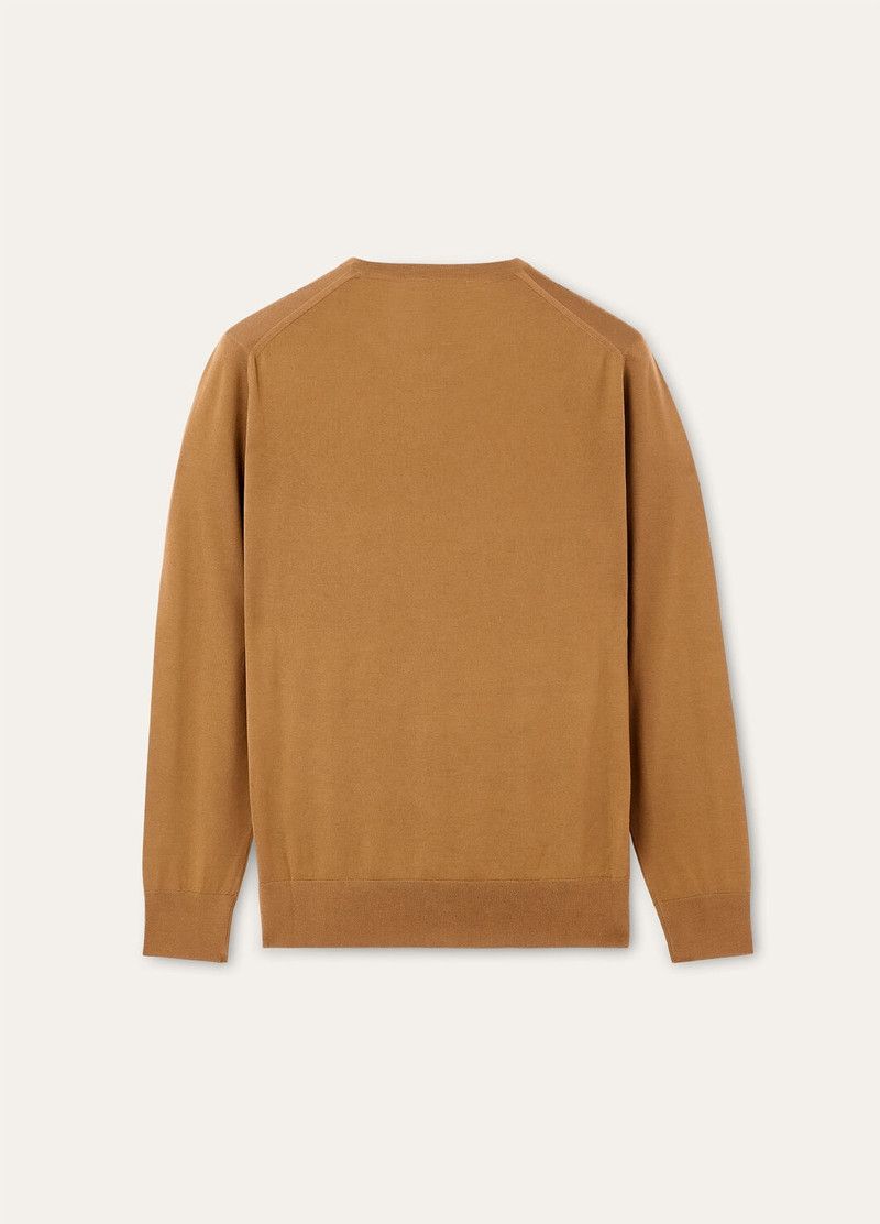 Loro Piana o1w1db10226 FAI1916 Crewneck T-Shirt in Brown Size US XL / EU 56 / 4 - 6 Thumbnail
