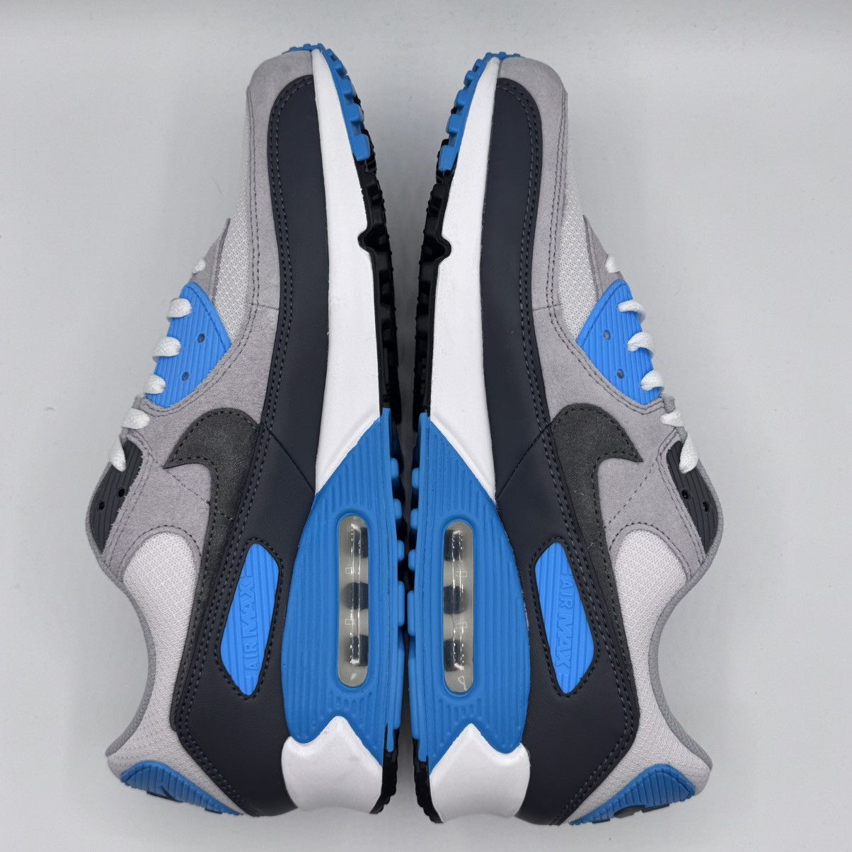 Nike Nike Air Max 90 Men's Size 11.5 Blue White Grey Size US 11.5 / EU 44-45 - 6 Thumbnail