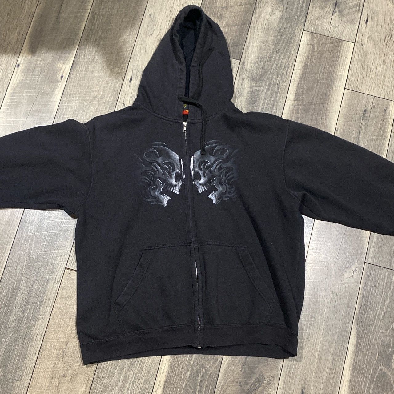 Vintage Vintage black zip up Size US L / EU 52-54 / 3 - 1 Thumbnail