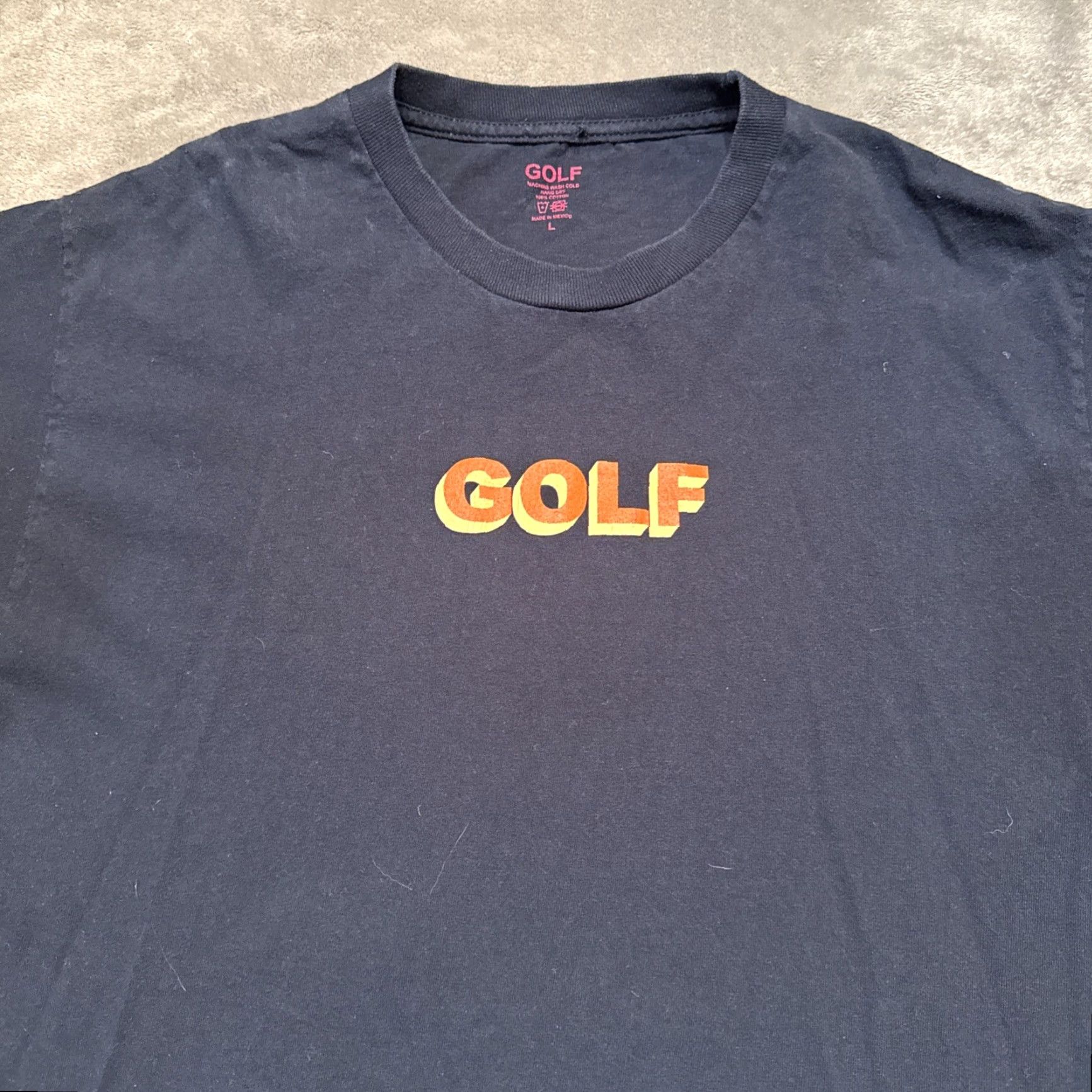 Golf Wang Golf Wang T-Shirt Men's Large Navy Blue Basic Logo Tyler The Creator Sportsman Crew Neck Short Sleeve Size US L / EU 52-54 / 3 - 2 Thumbnail