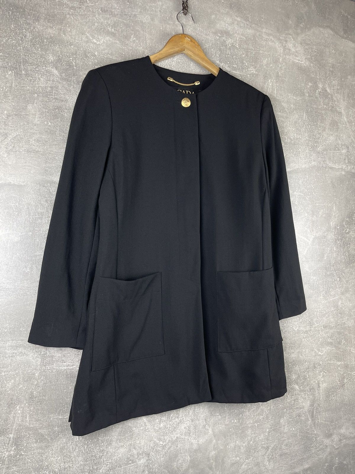 Escada Escada Margaretha Ley Virgin Wool Jacket Black Minimalist Size M / US 6-8 / IT 42-44 - 3 Thumbnail