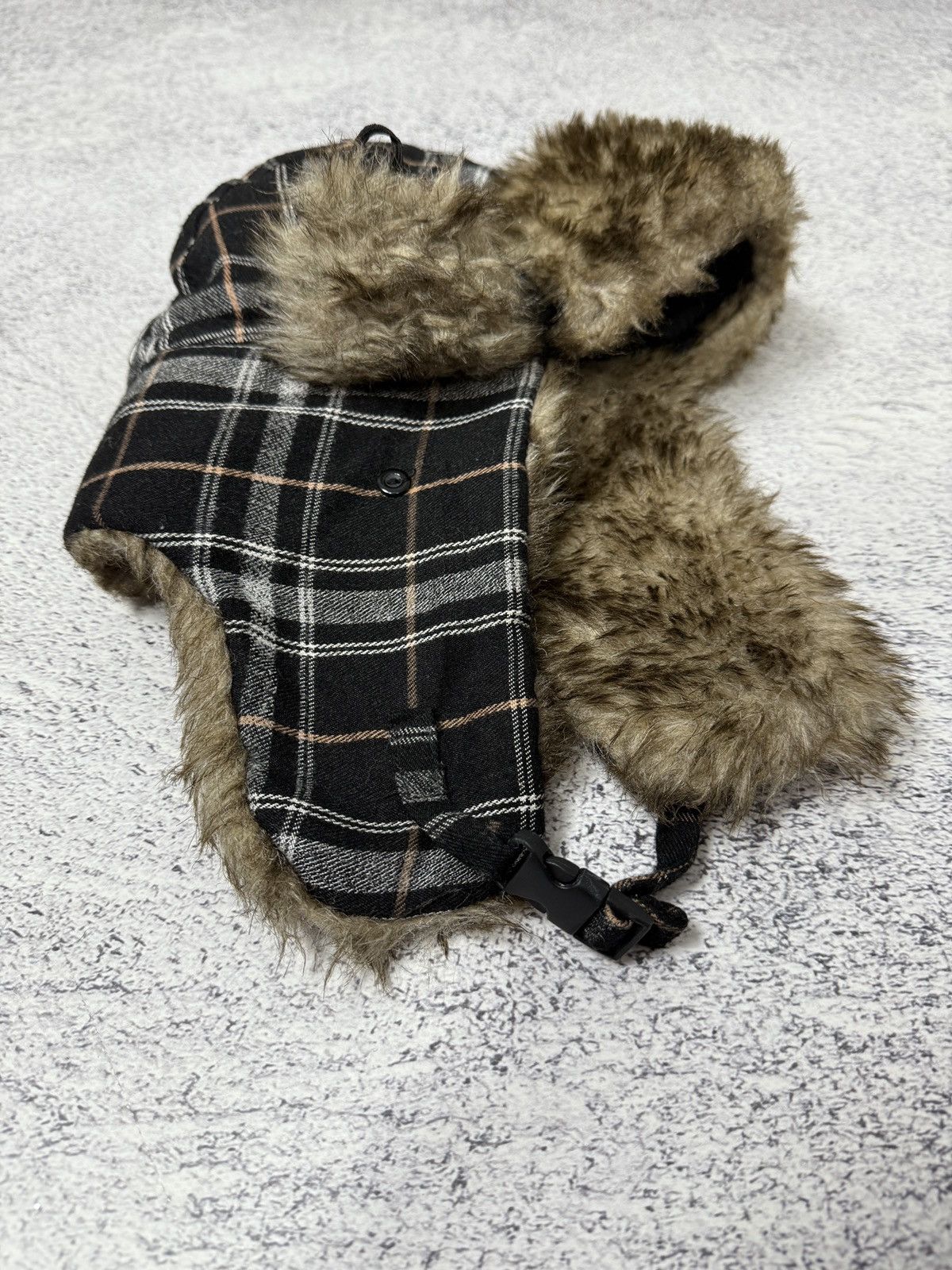 Japanese Brand Y2K Fuzzy Fur Trapper Alt Mohair Cute Hat Ushanka Size ONE SIZE - 9 Thumbnail