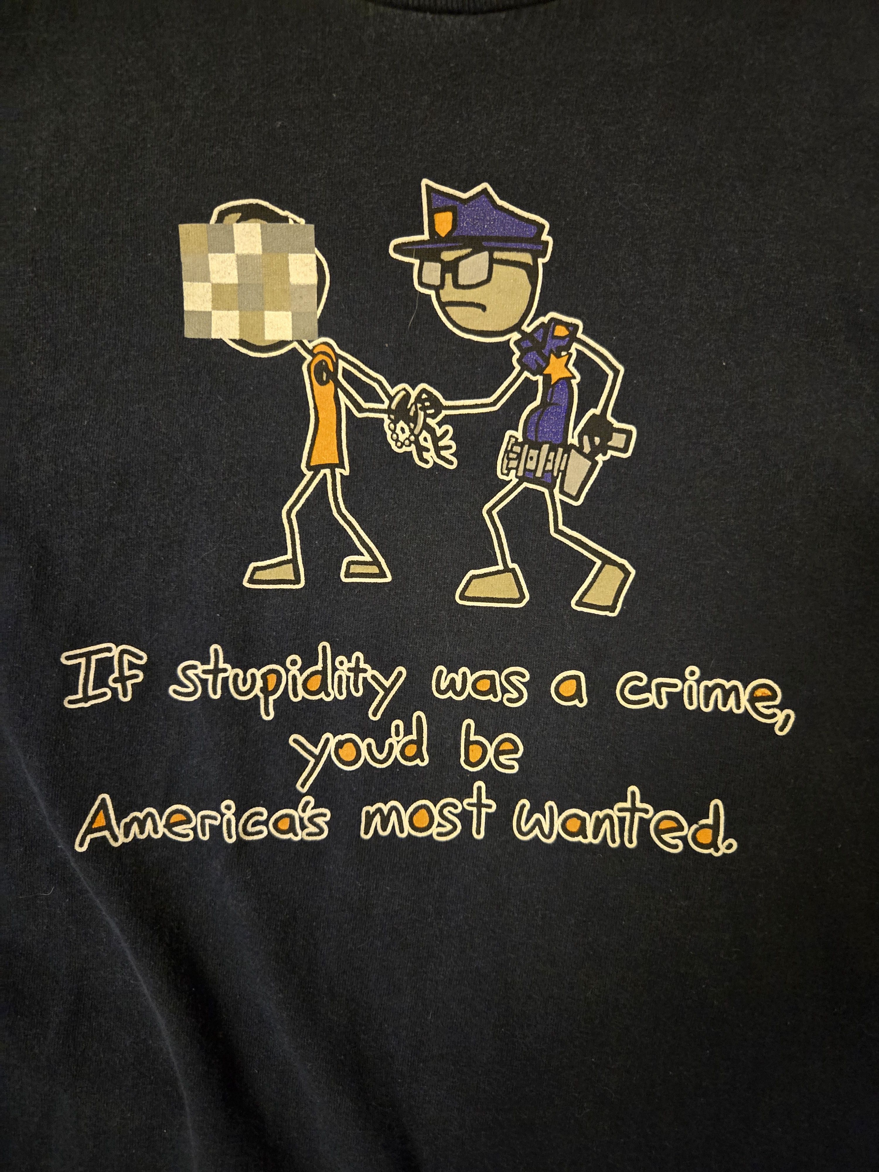 Vintage Vintage Stupidity Joke T Shirt 90’s Y2K Ironic Size US XL / EU 56 / 4 - 3 Thumbnail