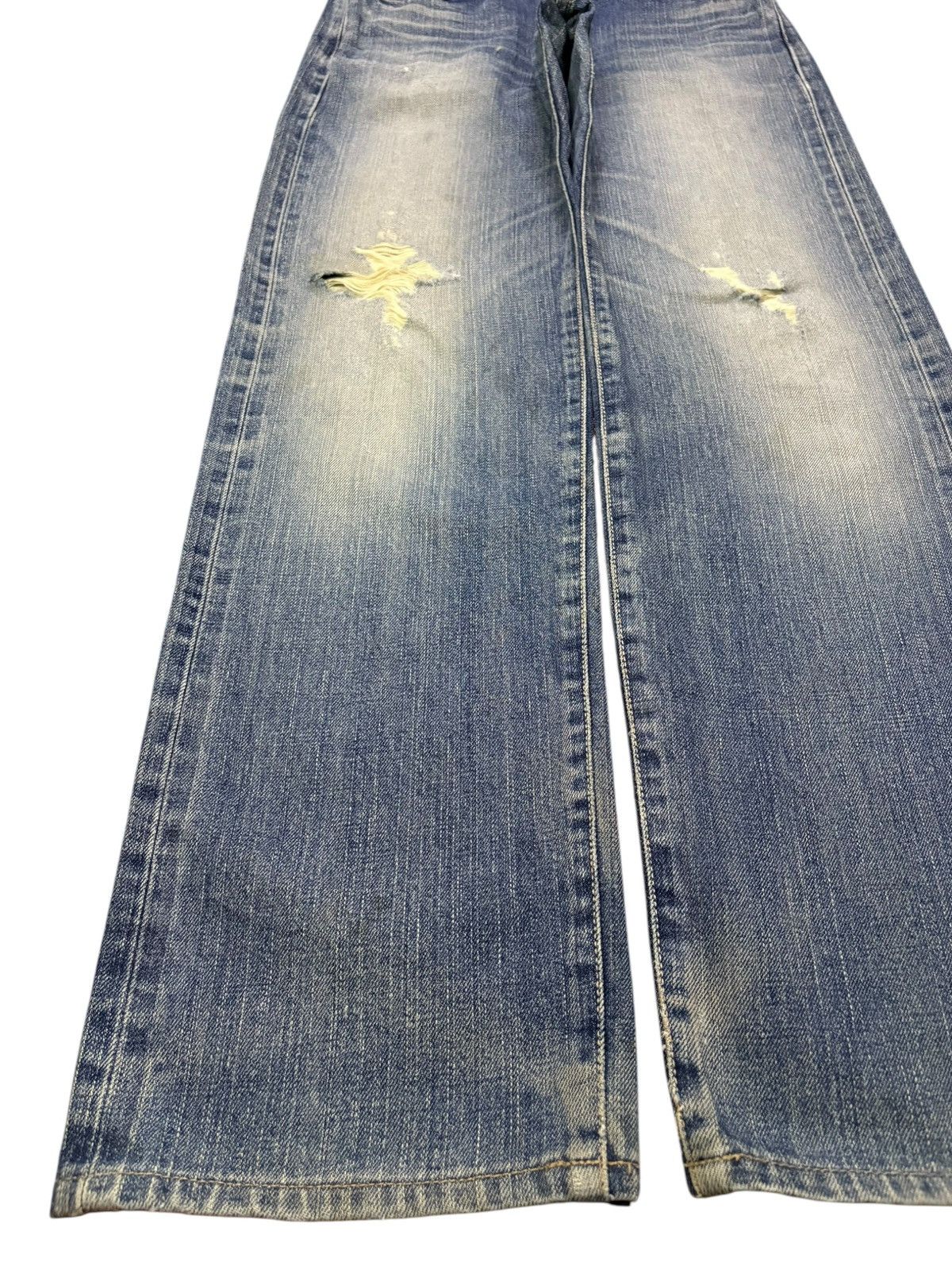 Edwin Vintage Edwin 505XX Selvedge Distressed Loose Jeans Size US 28 / EU 44 - 7 Thumbnail