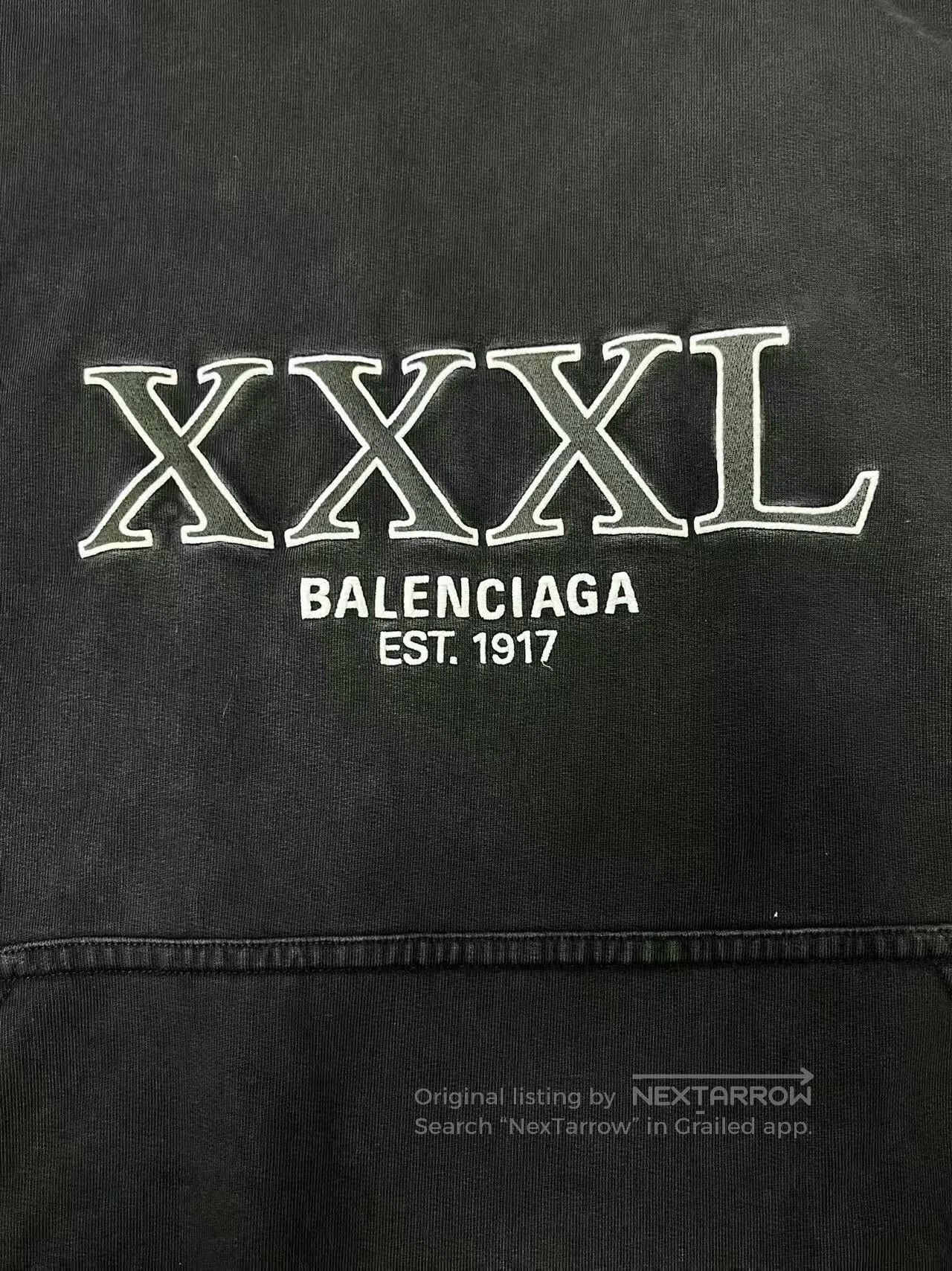 Balenciaga black long sleeve logo sweatshirt unisex. Size US XS / EU 42 / 0 - 2 Thumbnail