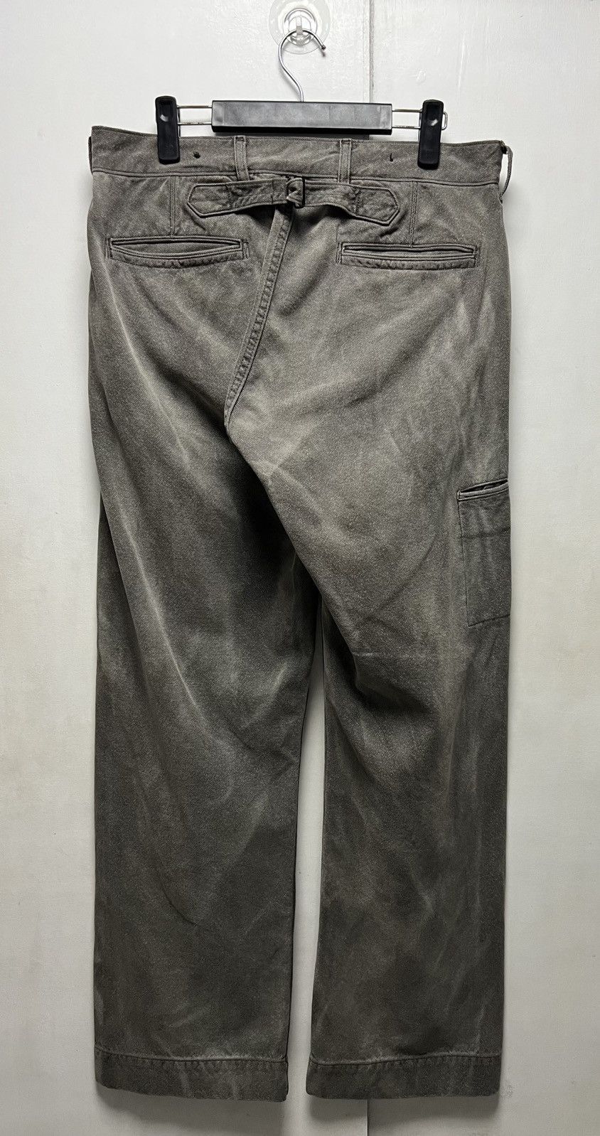 RRL Ralph Lauren RRL - Cinch Back Distressed Effect Baggy Work Pants Size US 32 / EU 48 - 22 Thumbnail