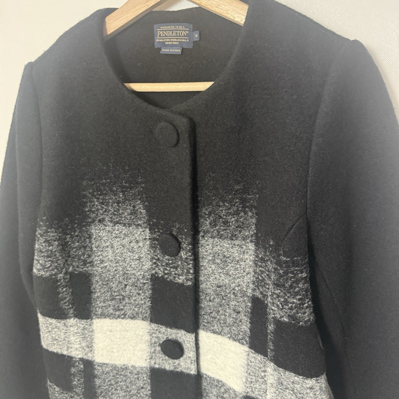 Pendleton Pendeltons Wool Blend Button Plaid Lined Wool Jacket Size S / US 4 / IT 40 - 5 Thumbnail