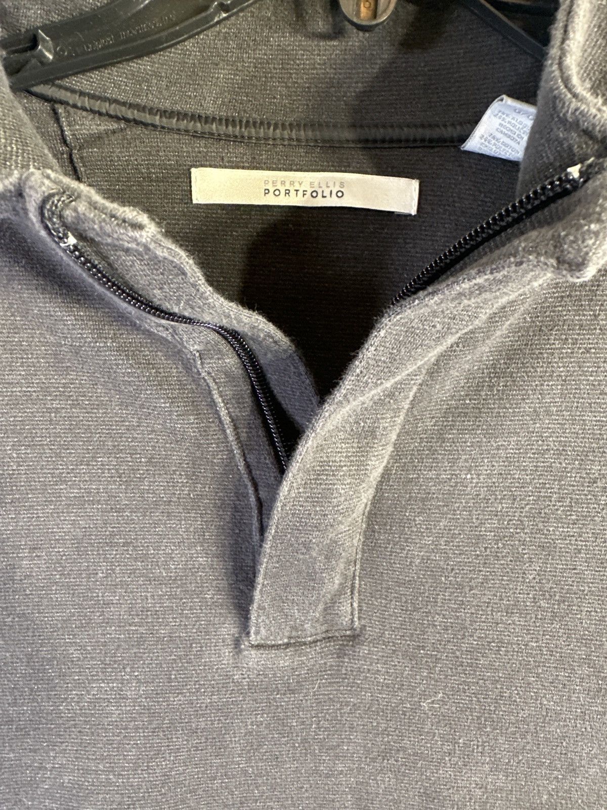 Perry Ellis Perry Ellis 1/4 Zip Pullover Size US L / EU 52-54 / 3 - 5 Thumbnail