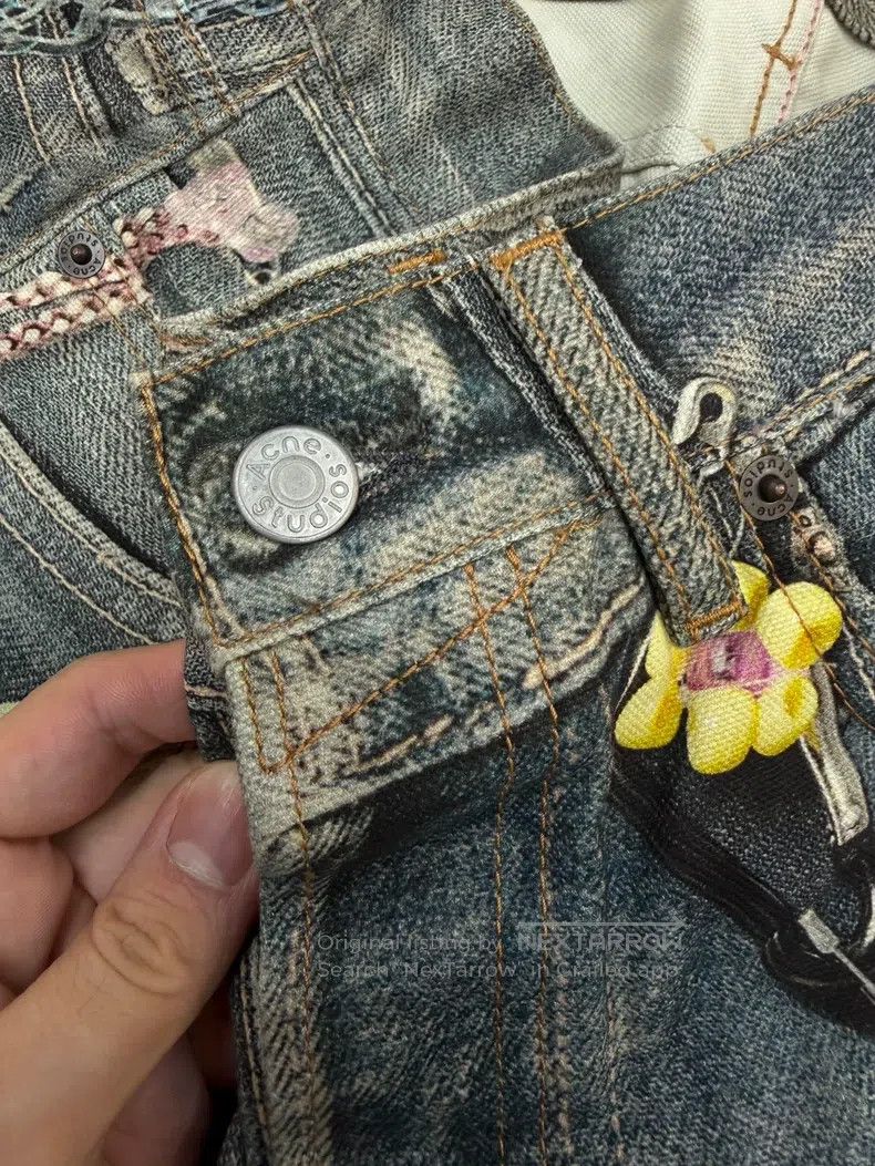 Acne Studios Acne Studios Candy Chain 3D Printed Loose Curved Jeans Size US 30 / EU 46 - 2 Thumbnail
